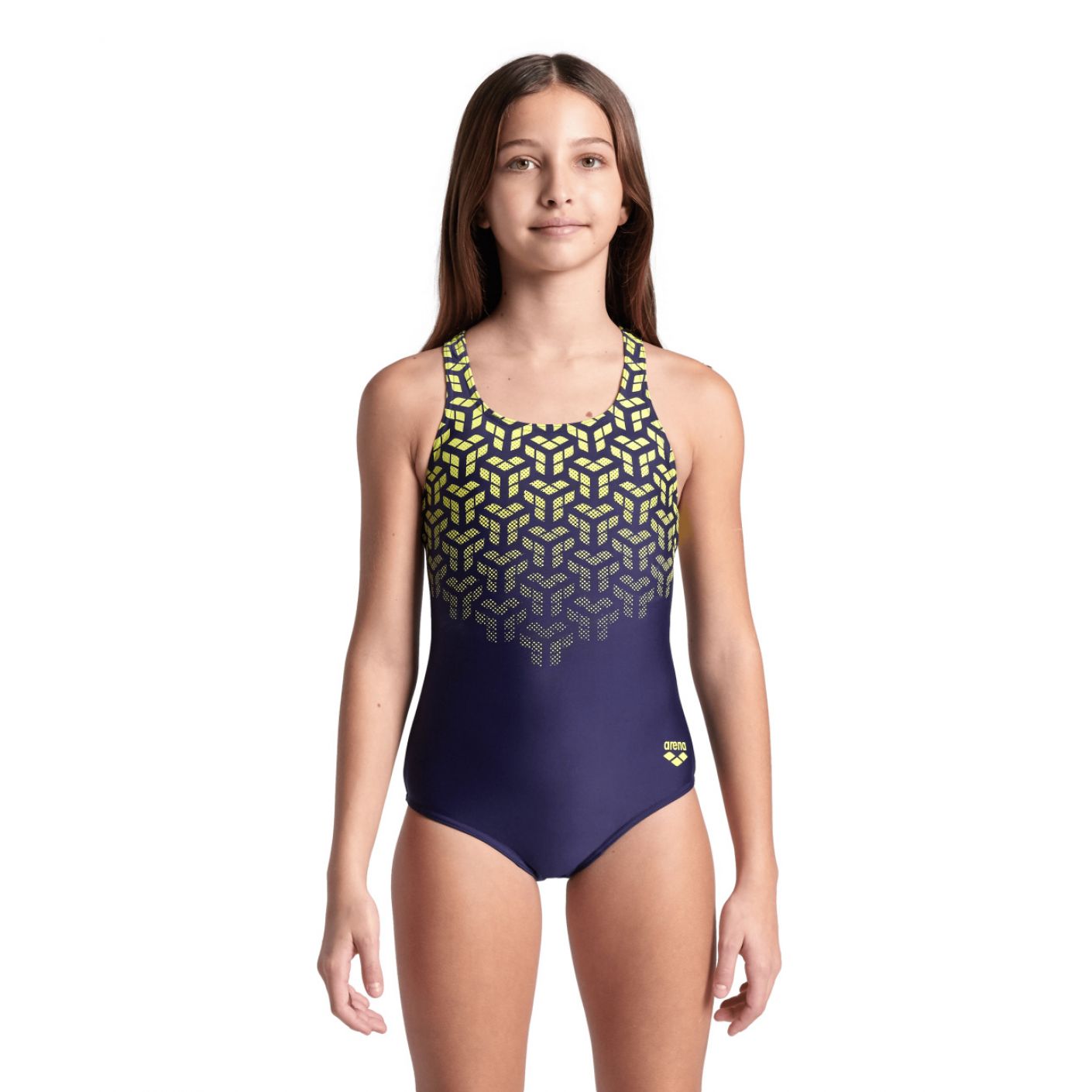 Arena Costume Kikko V Navy/Soft Green da Bambina