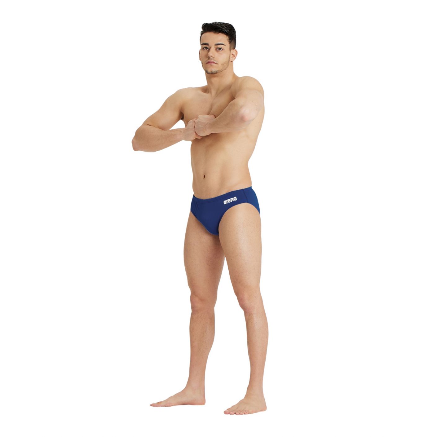 Arena Slip Team Solid Navy/White da Uomo