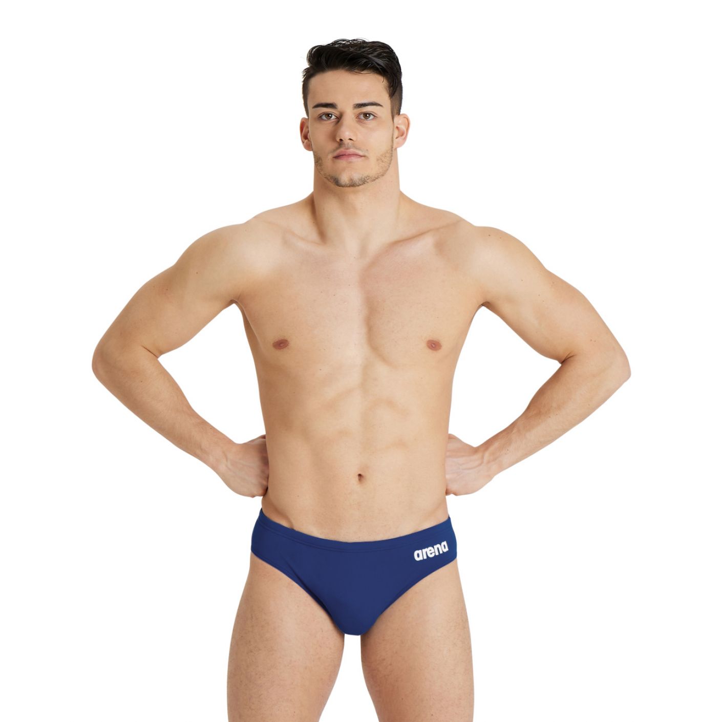 Arena Slip Team Solid Navy/White da Uomo