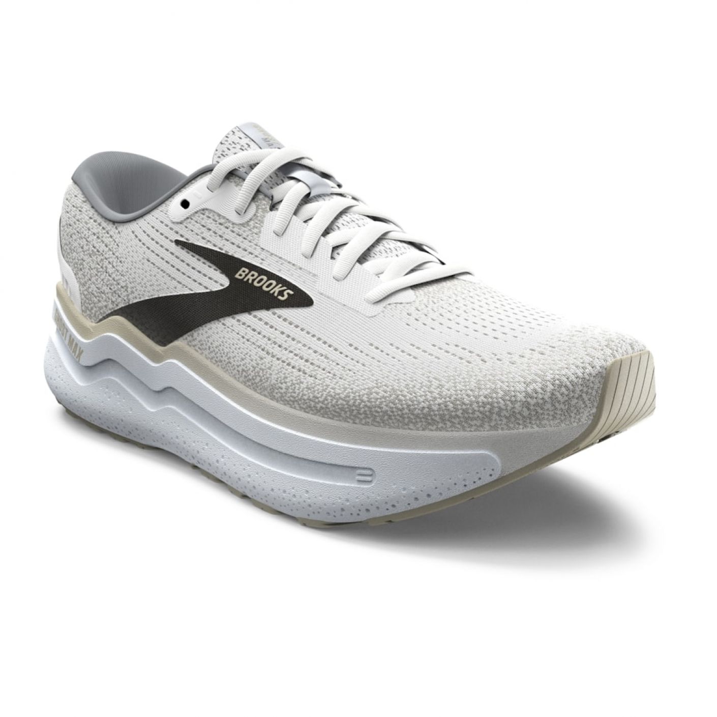 Brooks Ghost Max 2 White/Pelican/Oyster da Uomo