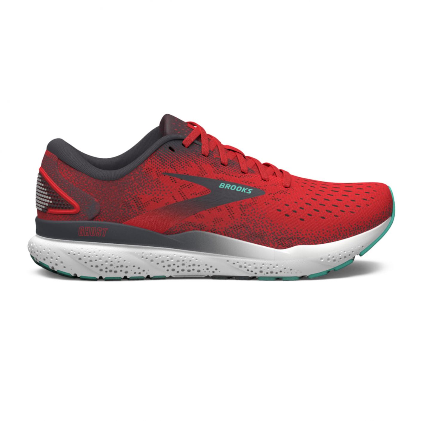 Brooks Ghost 16 Fiery Red/Ebony/Cockatoo da Uomo