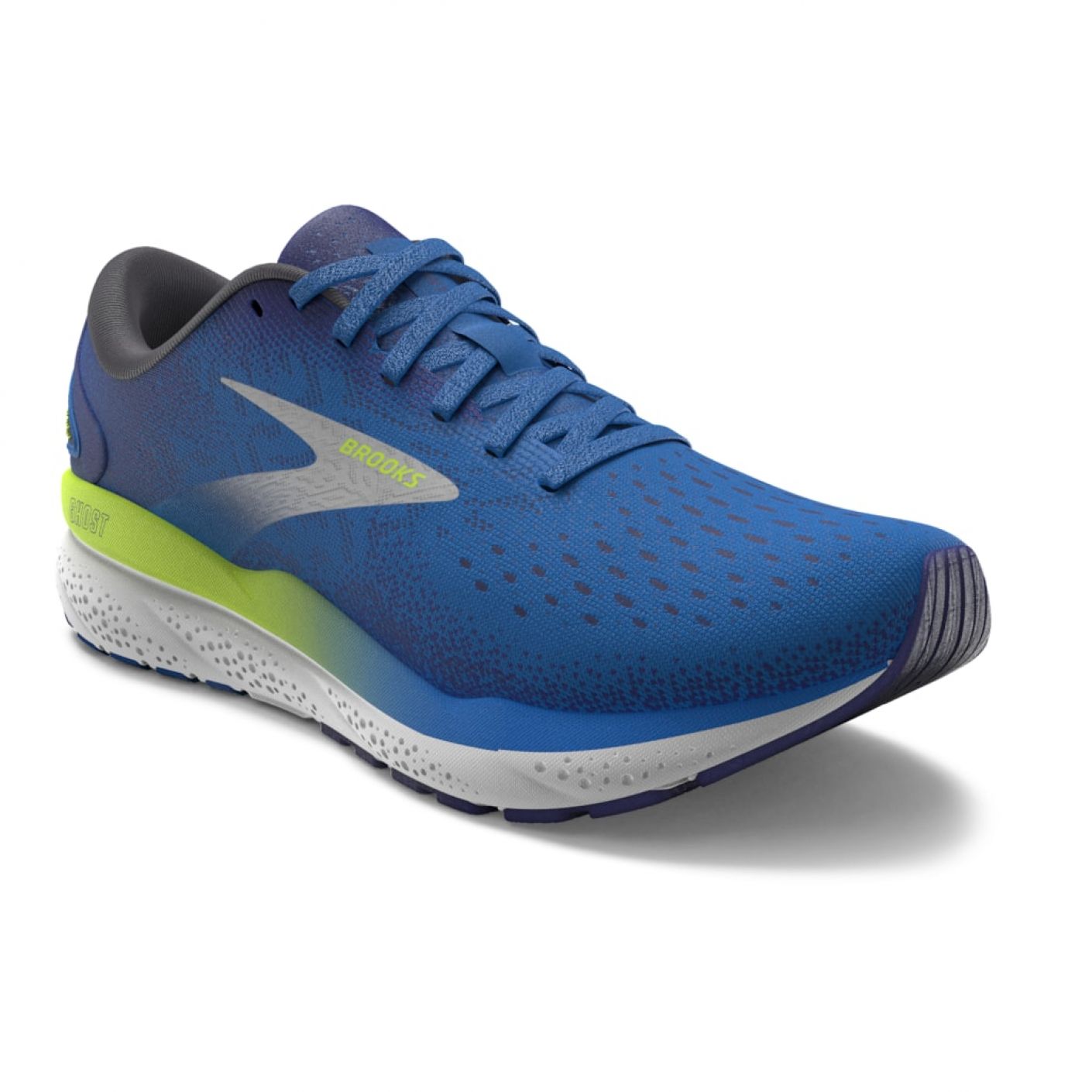 Brooks Ghost 16 Blue/Navy/Lemon da Uomo