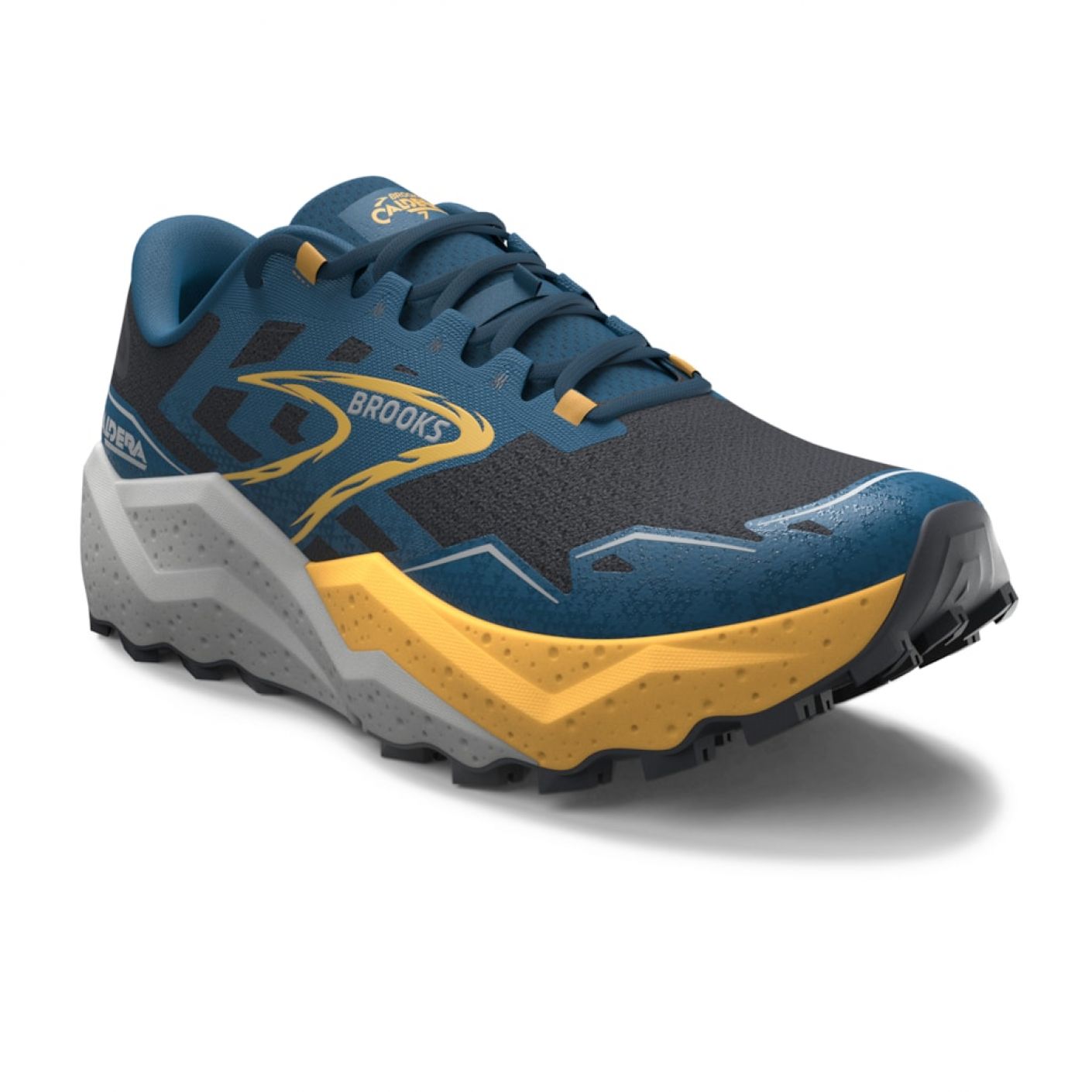 Brooks Caldera 7 Ebony/Blue Sapphire/Orange da Uomo