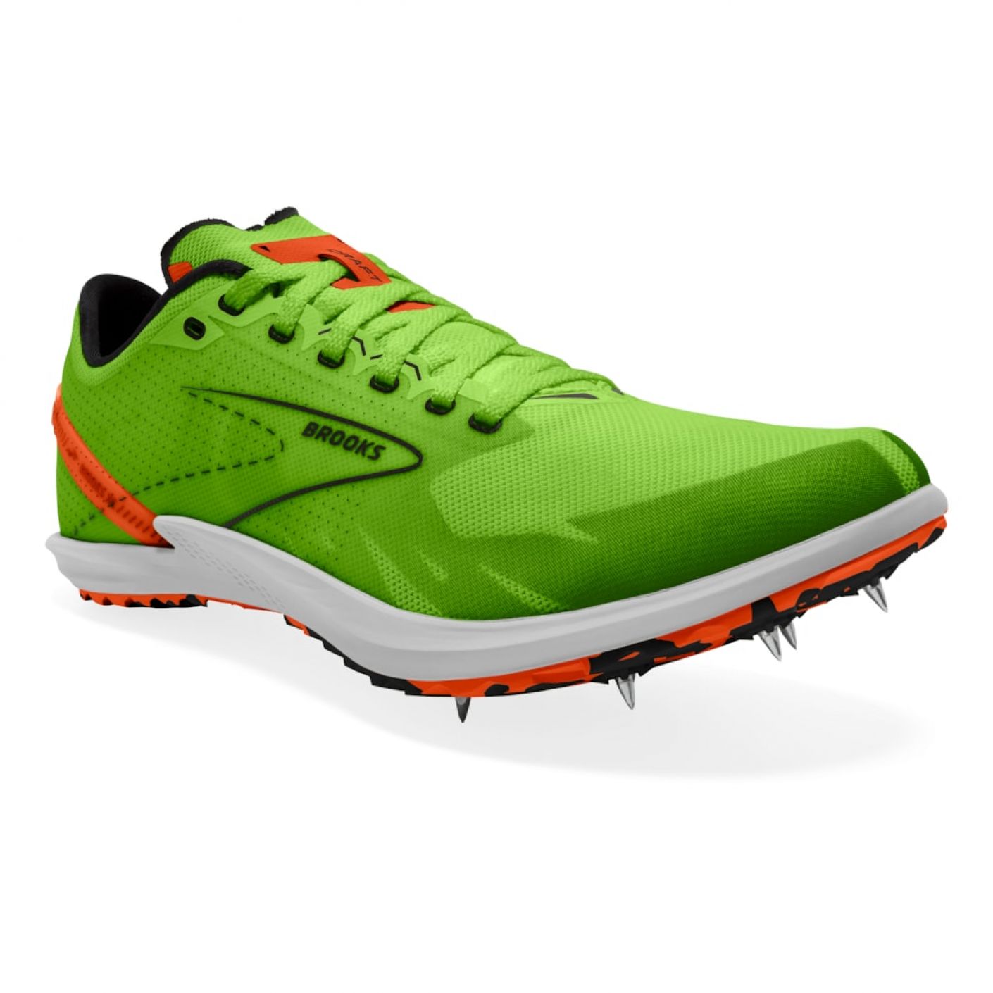 Brooks Draft XC Gecko/Red Orange/White for Men