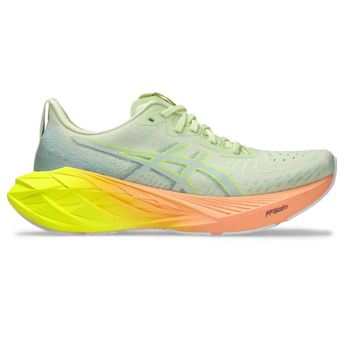 Asics Novablast 4 Paris Cool Matcha/Safety Yellow da Uomo