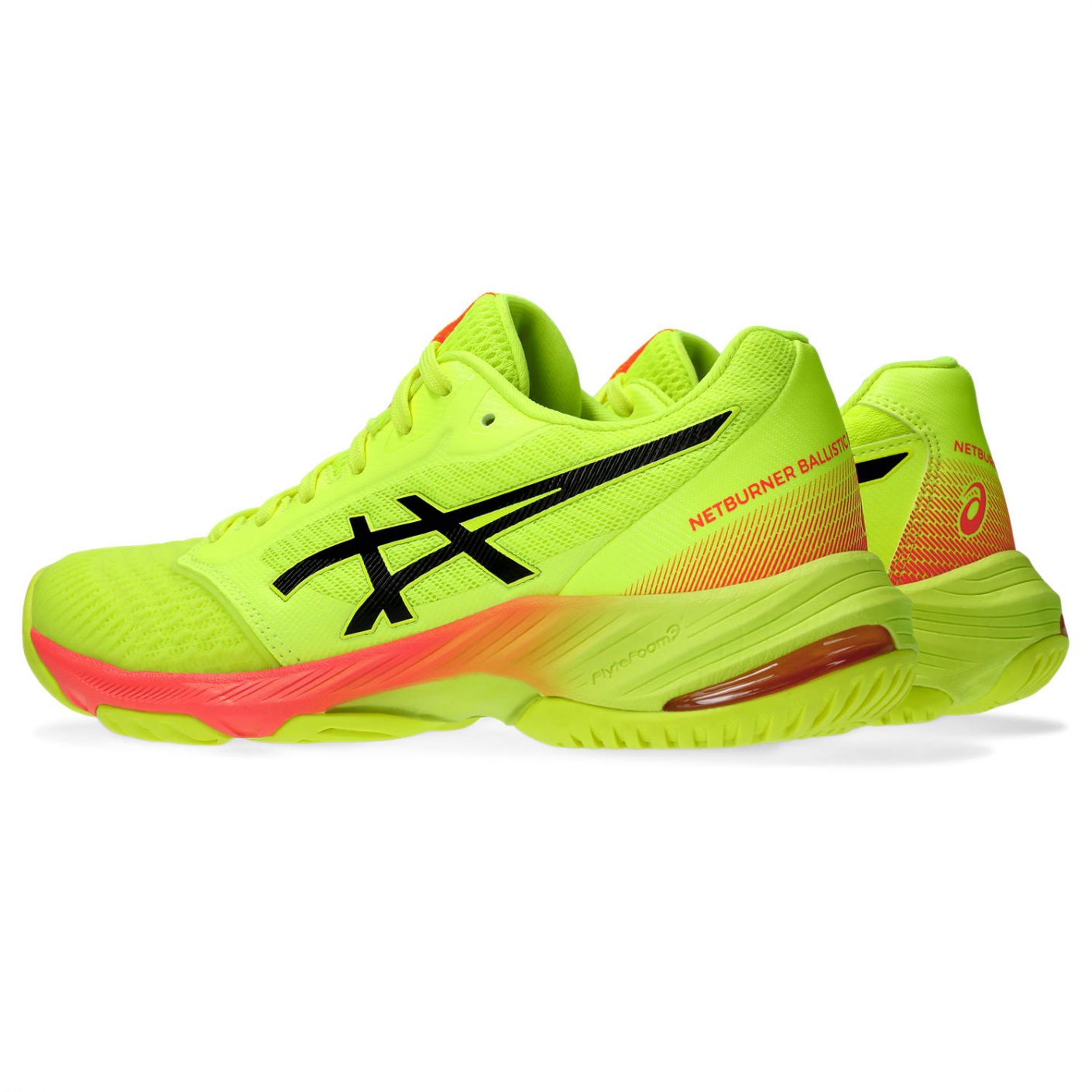 Asics Netburner Ballistic FF 3 Paris Safety Yellow/Black da Donna