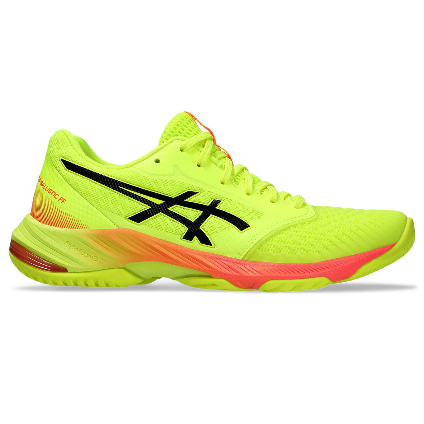 Asics Netburner Ballistic FF 3 Paris Safety Yellow/Black da Donna