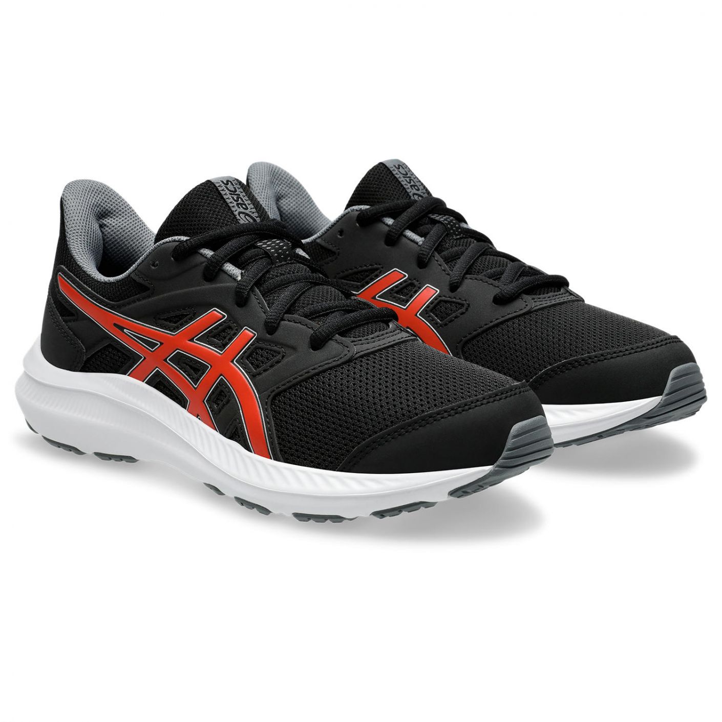 Asics Jolt 4 Gs Black/Fiery Red da Ragazzi