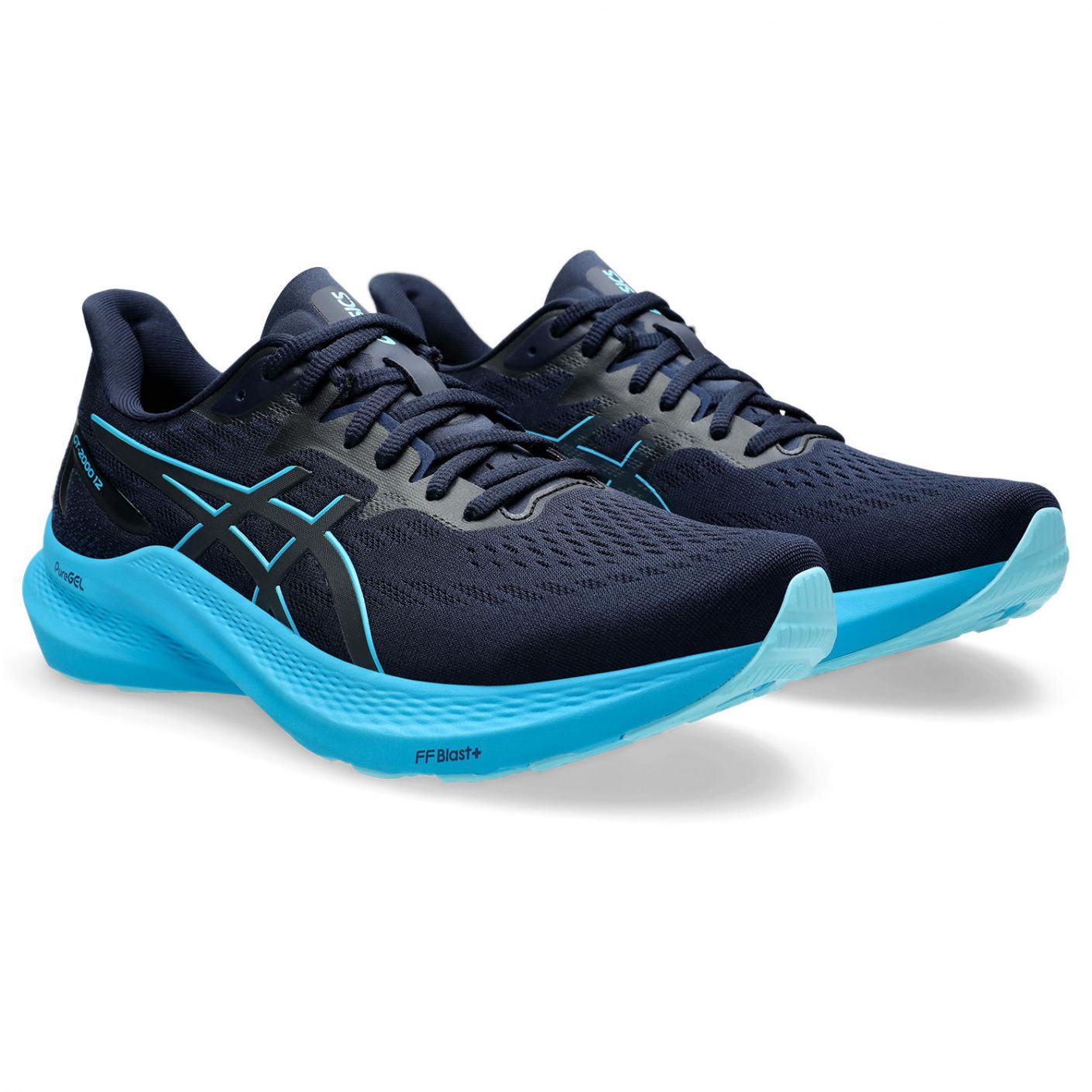 Asics Gt 2000 12 Midnight/Digital Aqua da Uomo