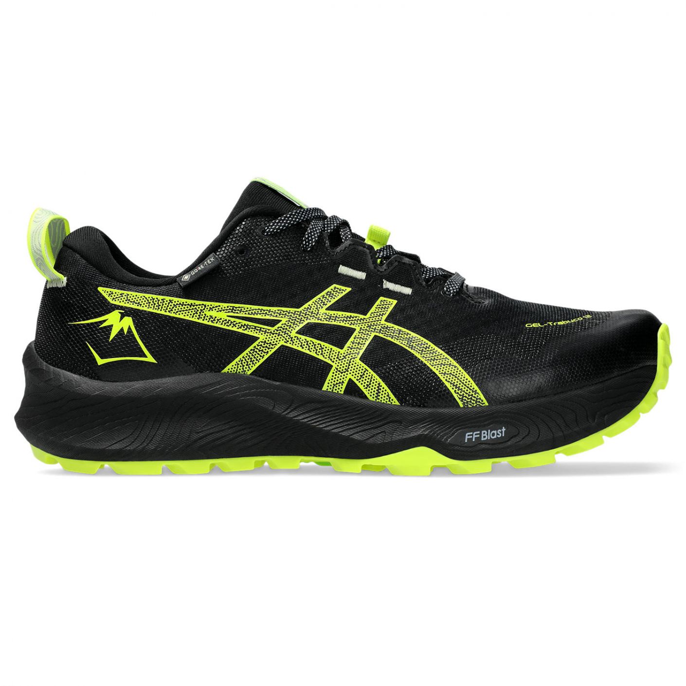 Asics Gel Trabuco 12 Gtx Black Safety Yellow da Uomo