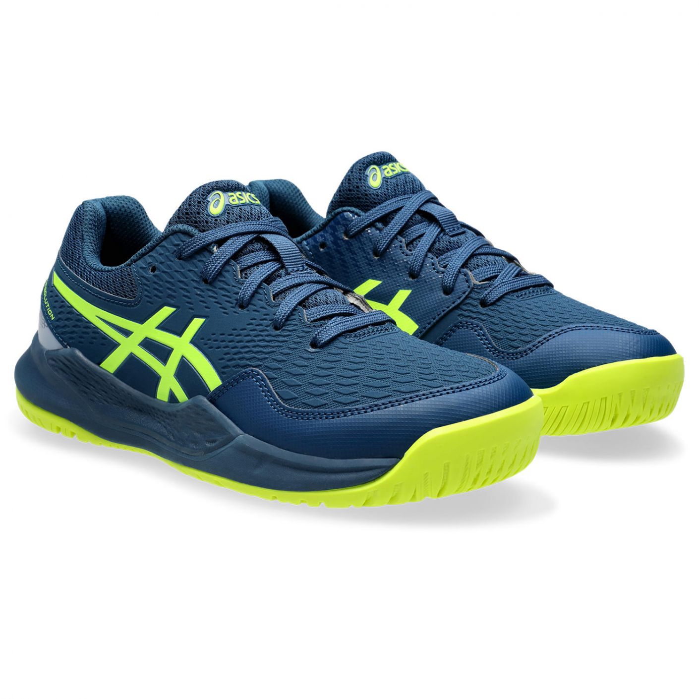 Asics Gel-Resolution 9 Gs Mako Blue/Safety Yellow