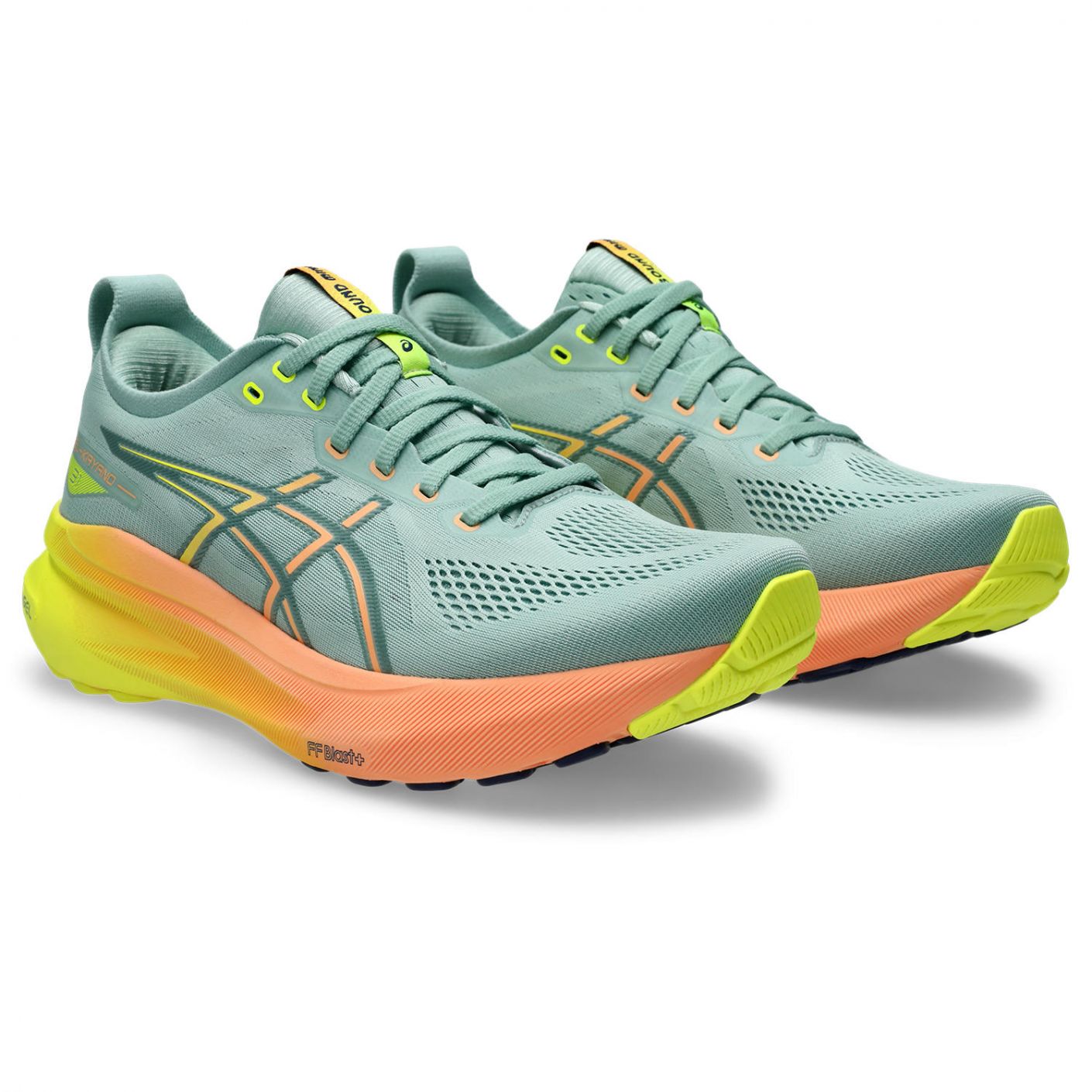 Asics Gel Kayano 31 Paris Light Celadon/Safety Yellow da Uomo