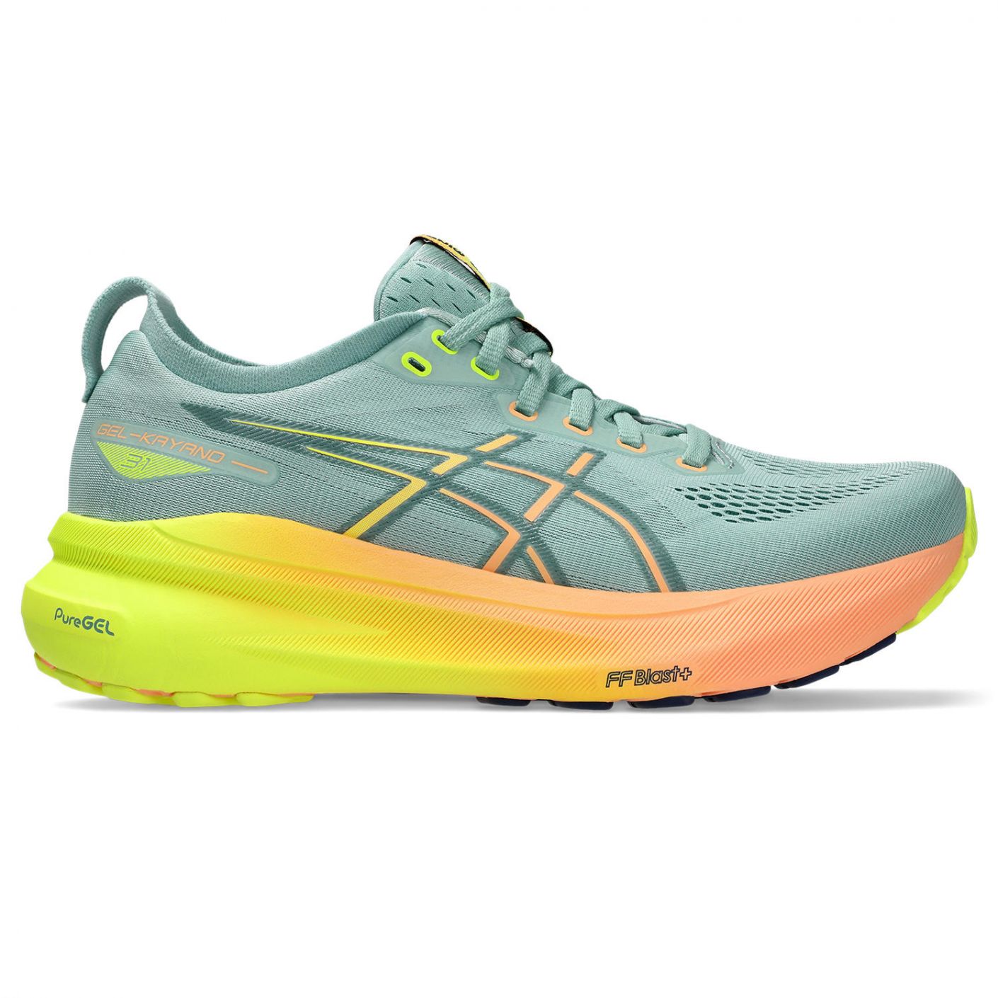 Asics Gel Kayano 31 Light Celadon/Safety Yellow da Donna