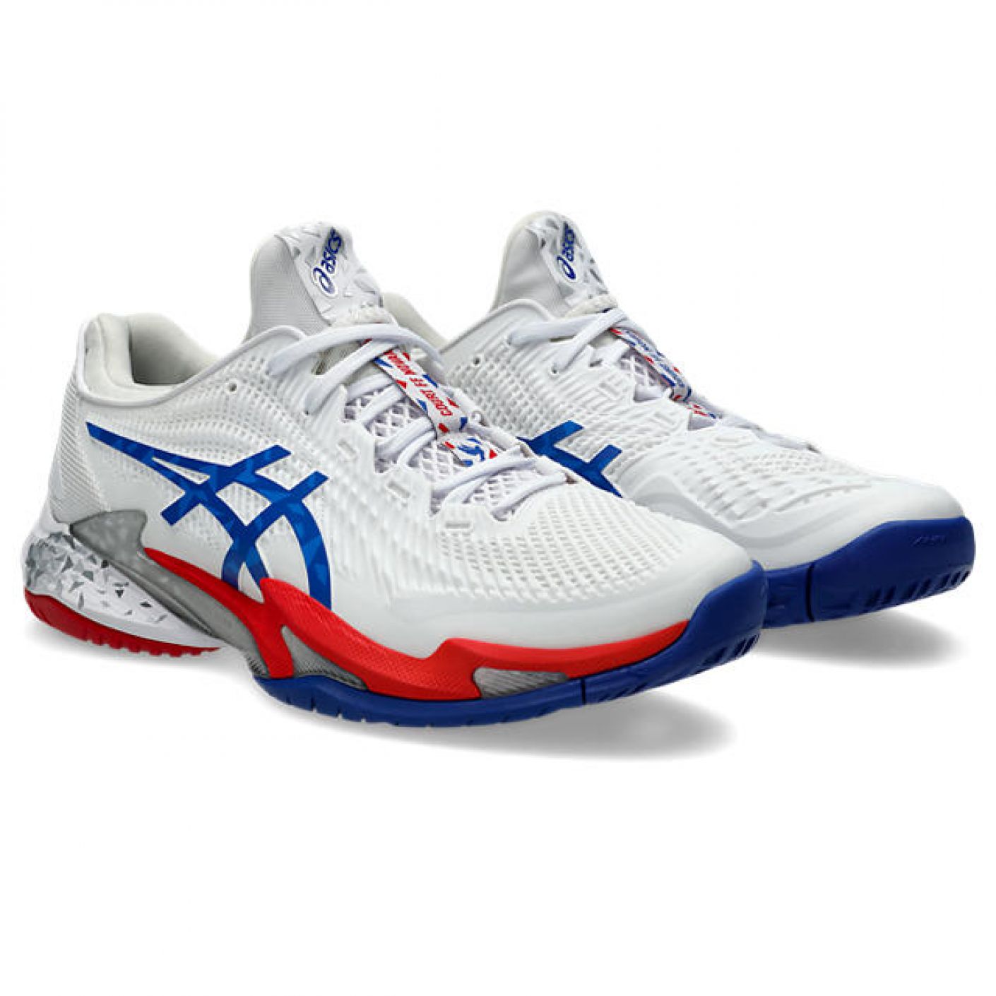 Asics Court FF 3 Novak White/Asics Blue da Uomo