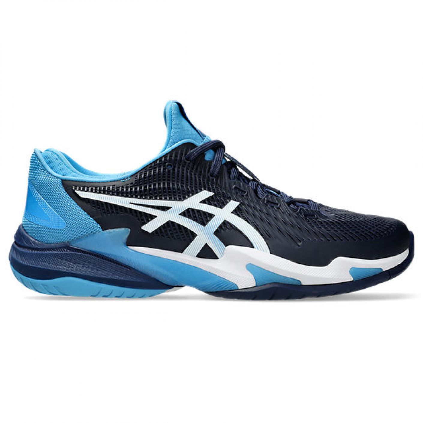 Asics Court FF 3 Novak Blue Expanse/White da Uomo