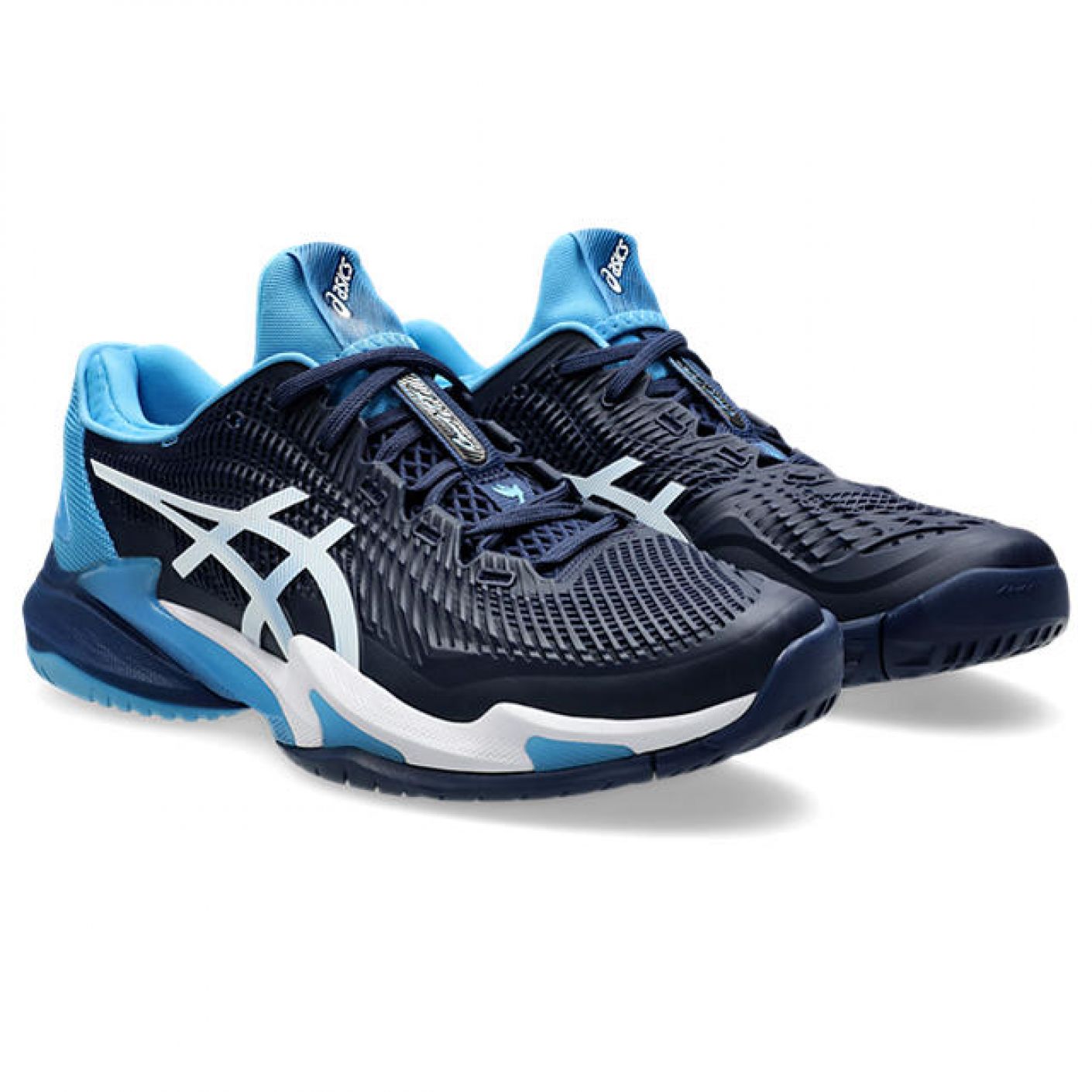 Asics Court FF 3 Novak Blue Expanse/White da Uomo