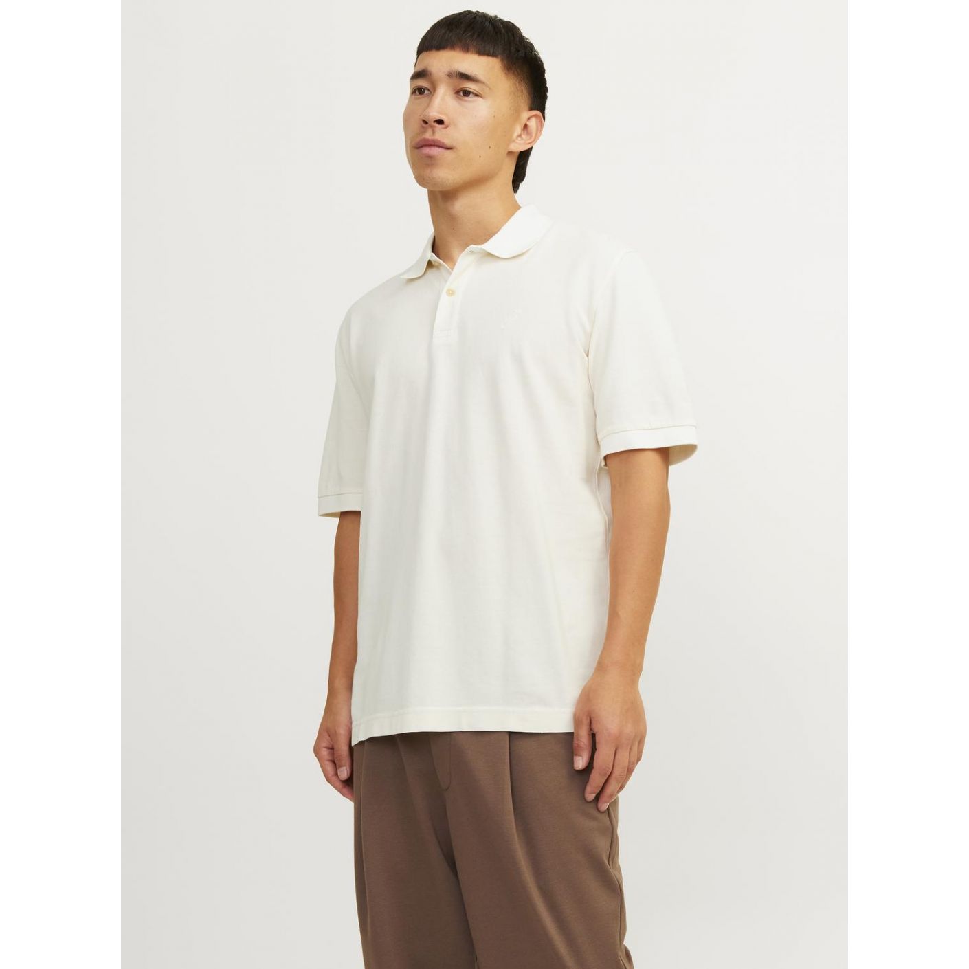 Jack & Jones Herren Polo Wash Weiß/Cloud Dancer