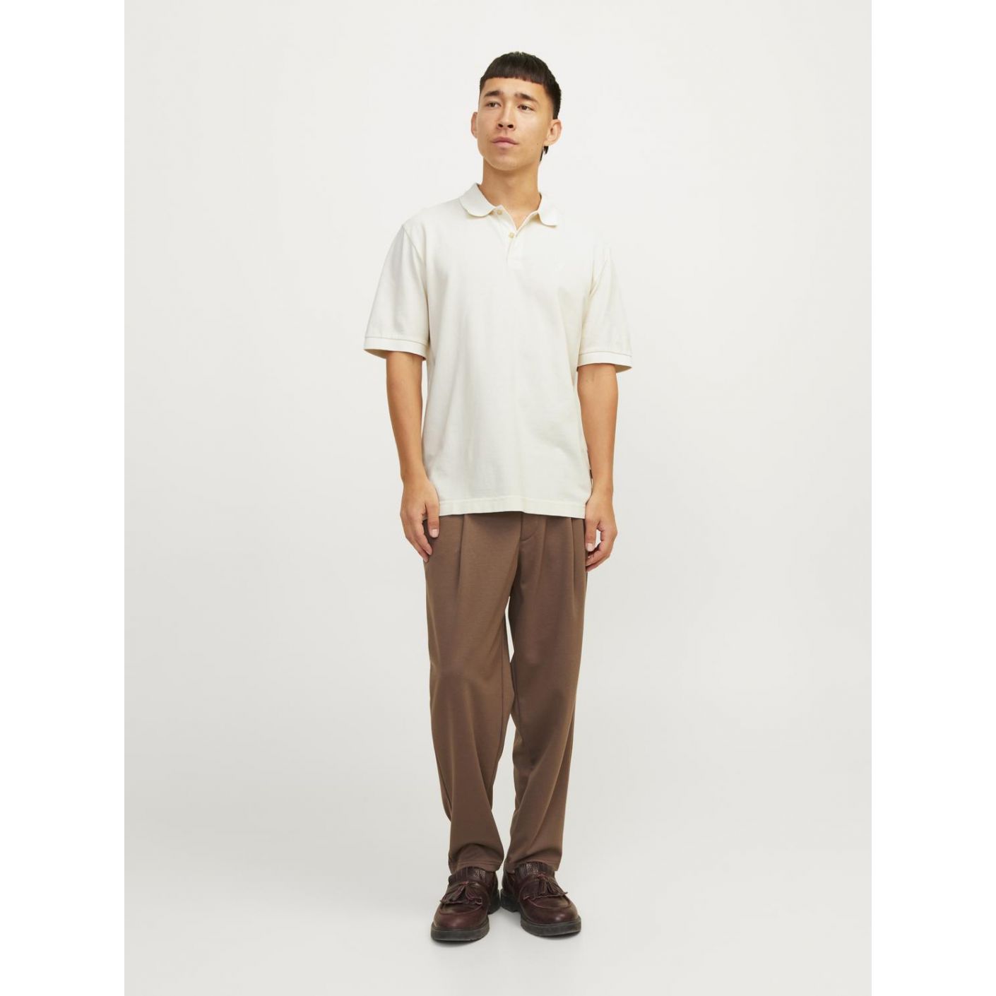 Jack & Jones Polo Wash Bianco/Cloud Dancer da Uomo