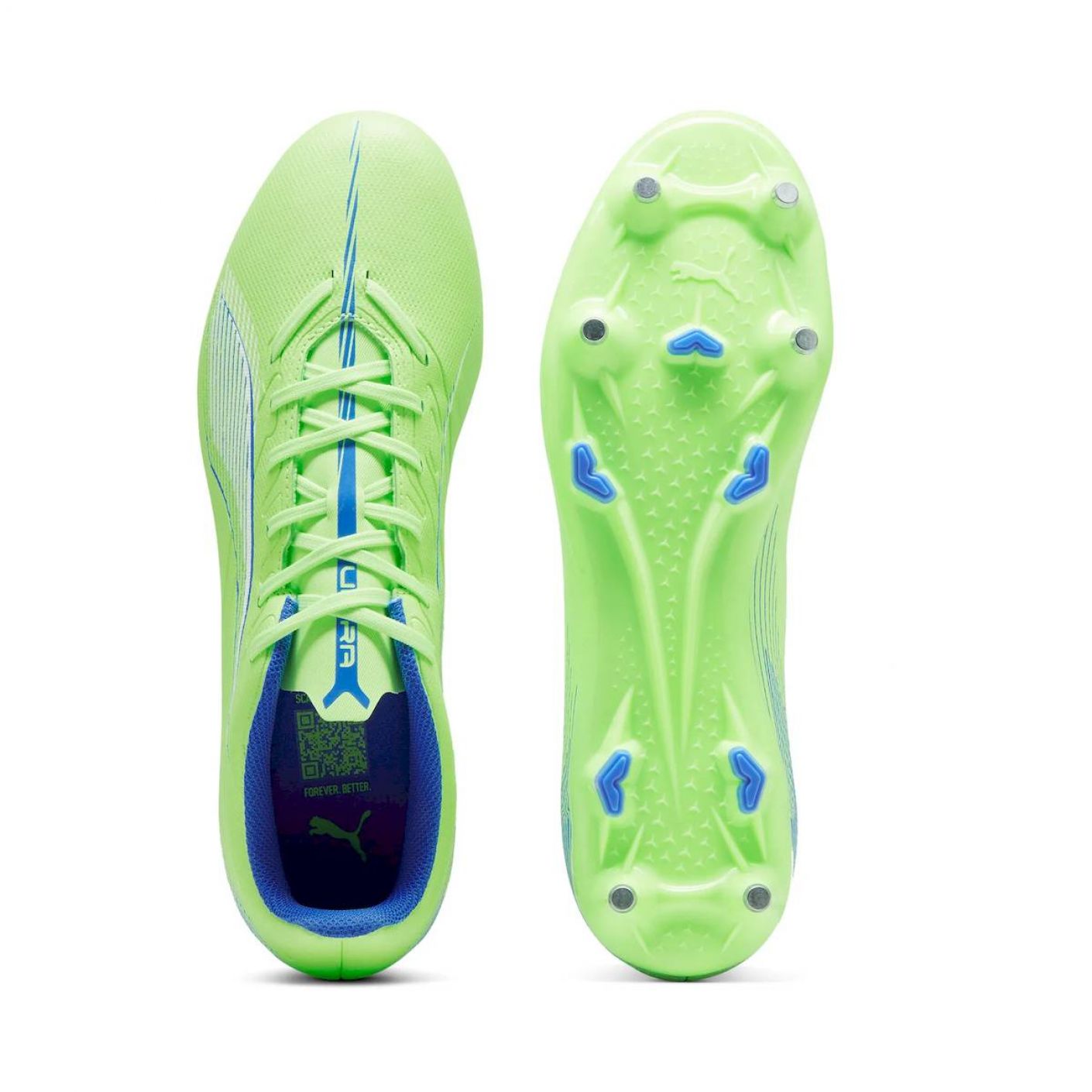 Puma Ultra 5 Play Mixed Studs Mxsg Fizzy Apple-PUMA White-Bluemazing