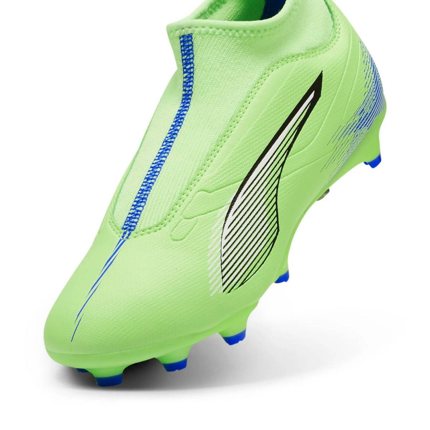 Puma Ultra 5 Match+ Laceless fg/ag Junior Fizzy Apple-PUMA White-Bluemazing