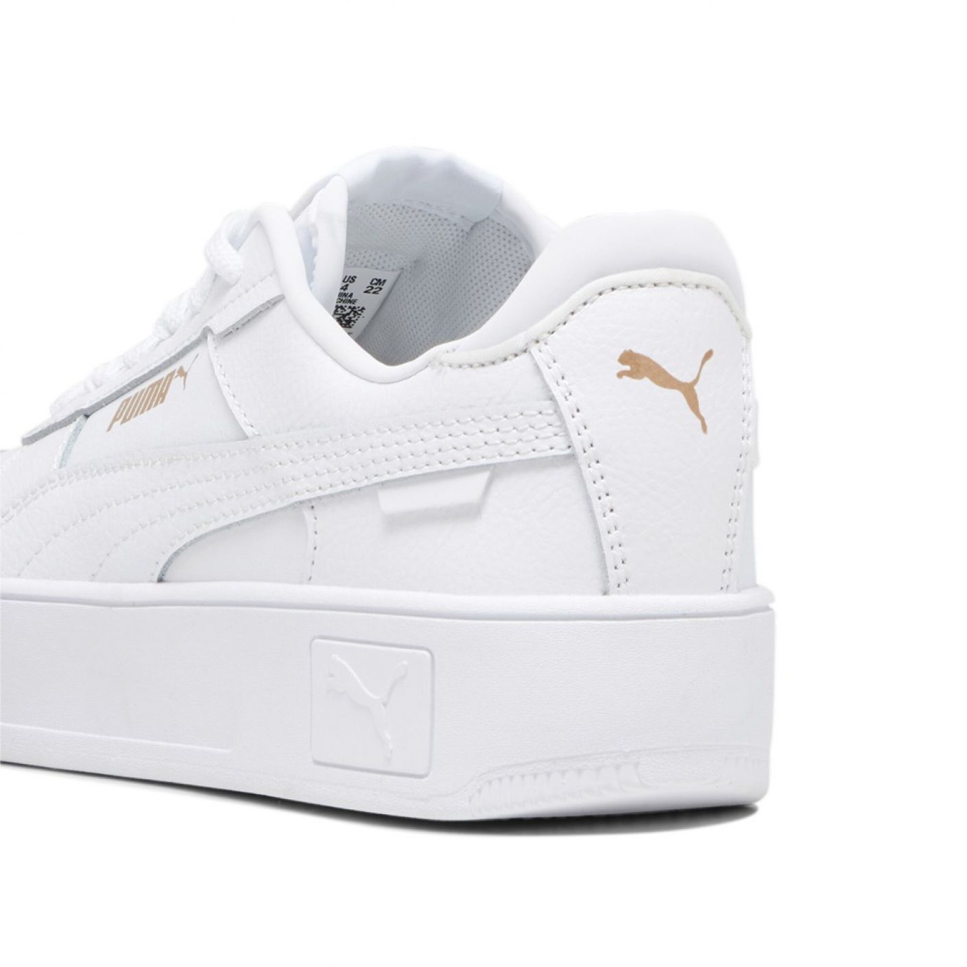 Puma Carina Street White/Gold da Bambina