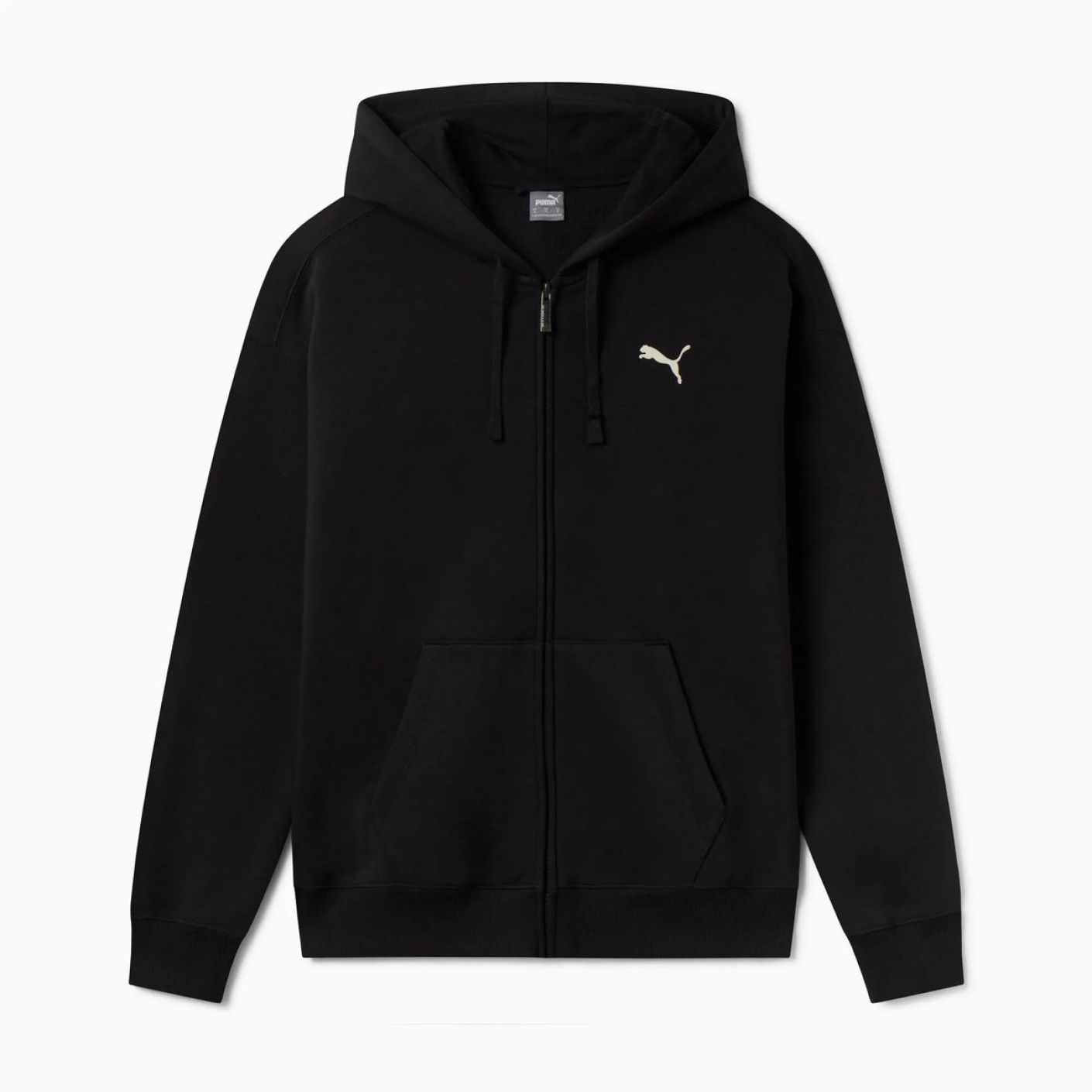 Puma Felpa con cappuccio Script Nera da Donna