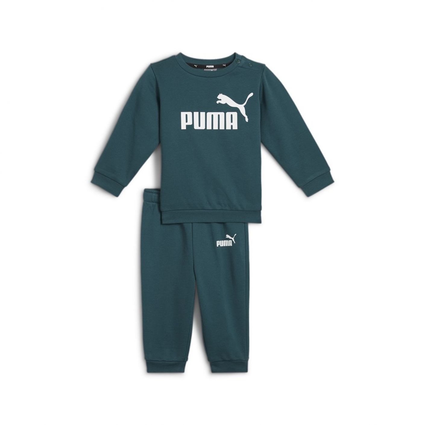 Puma Completo jogger con felpa Essentials Minicats Verde da Bambino