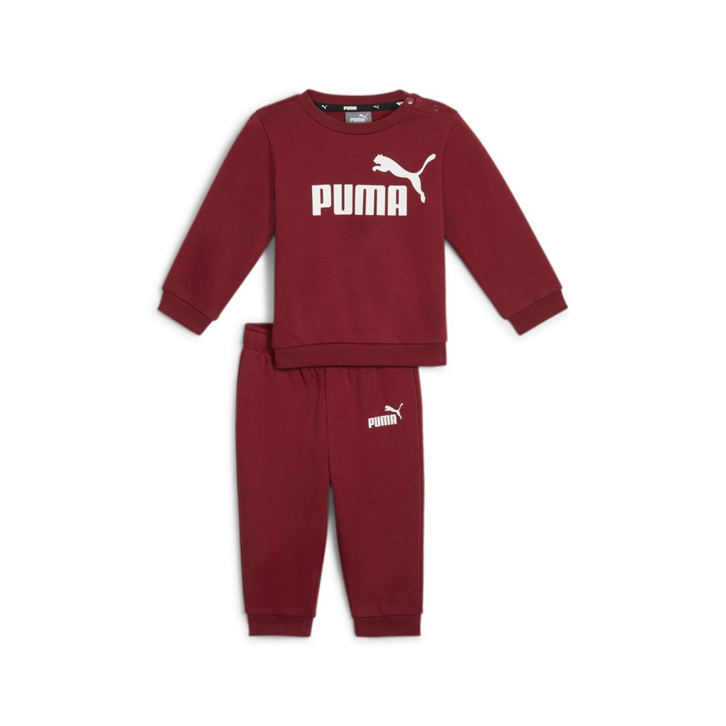 Puma Completo jogger con felpa Essentials Minicats Rosso da Bambino