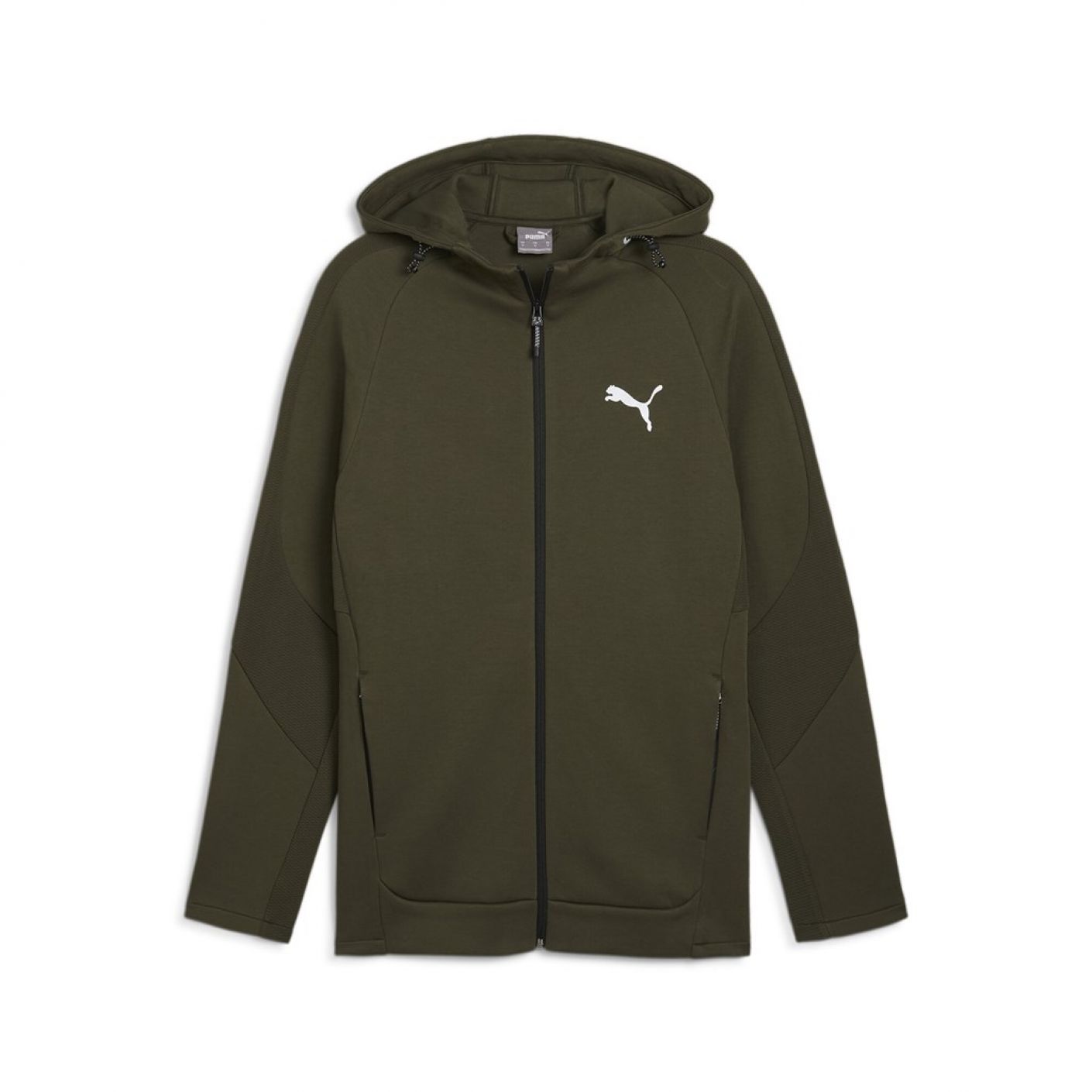 Puma Felpa Evostripe Full-Zip Verde da Uomo