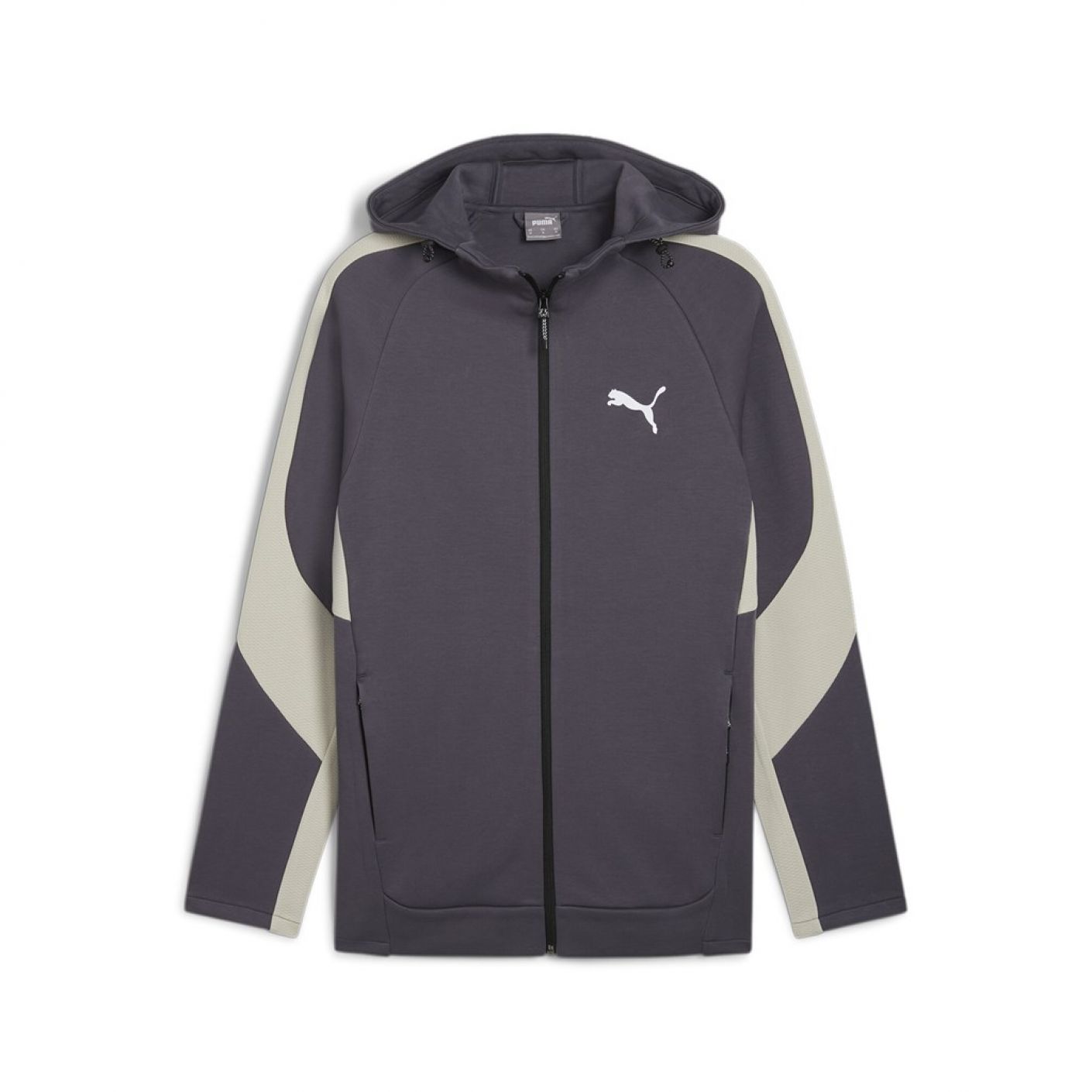 Puma Felpa Evostripe Full-Zip Grigia da Uomo