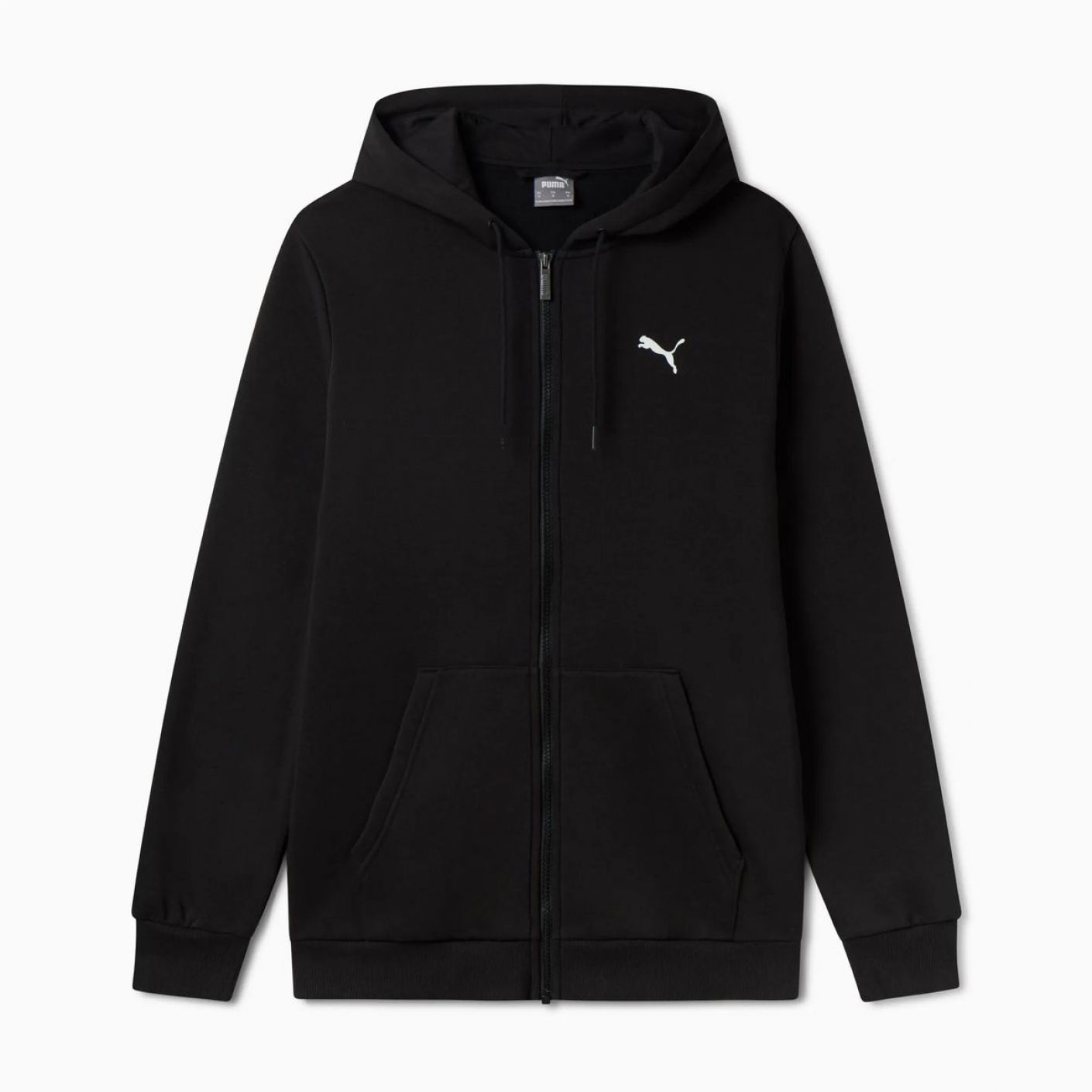 Puma Felpa con cappuccio full zip Ess+ Nera da Uomo