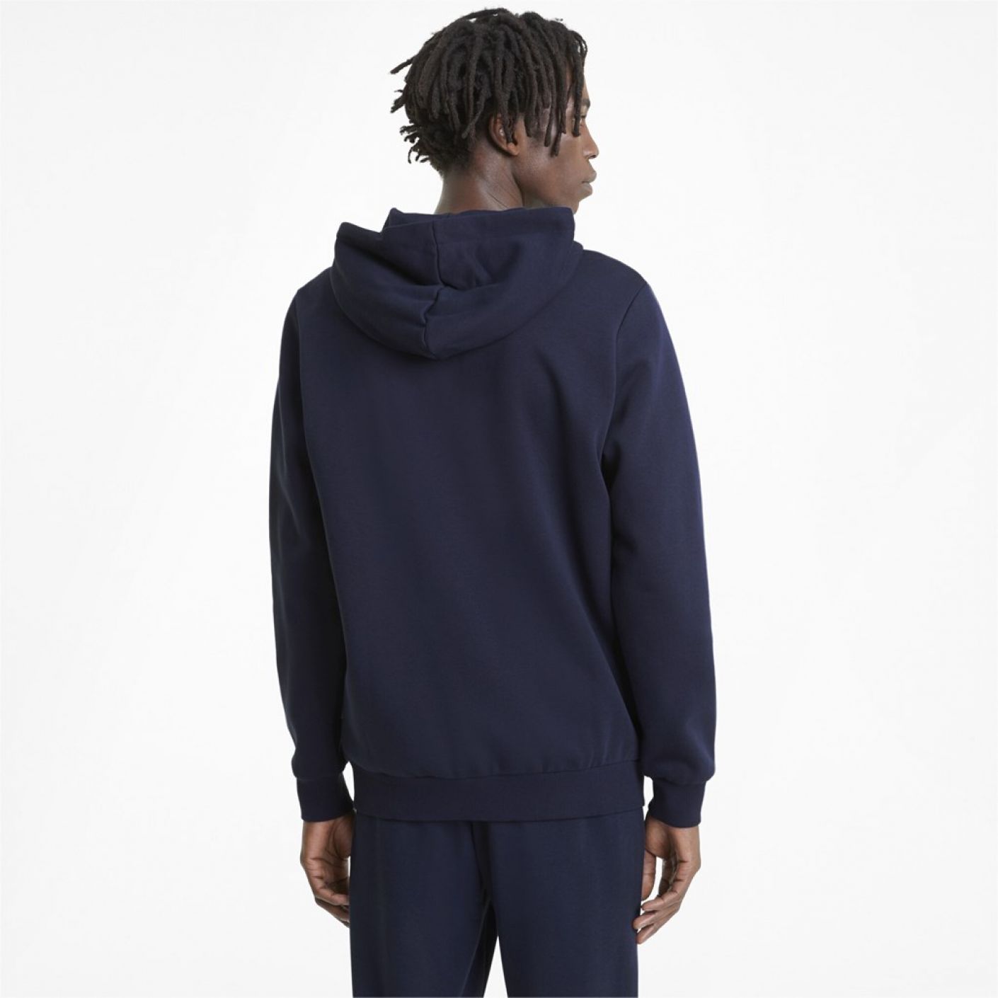 Puma Essential Small Logo Full Zip Hoodie Blu