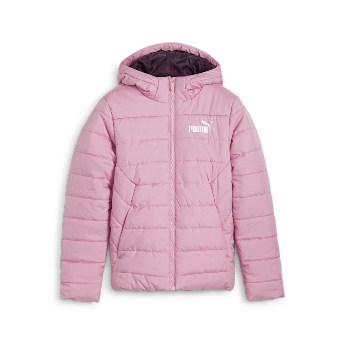 Puma Ess hooded padded jacket Pink da Bambina