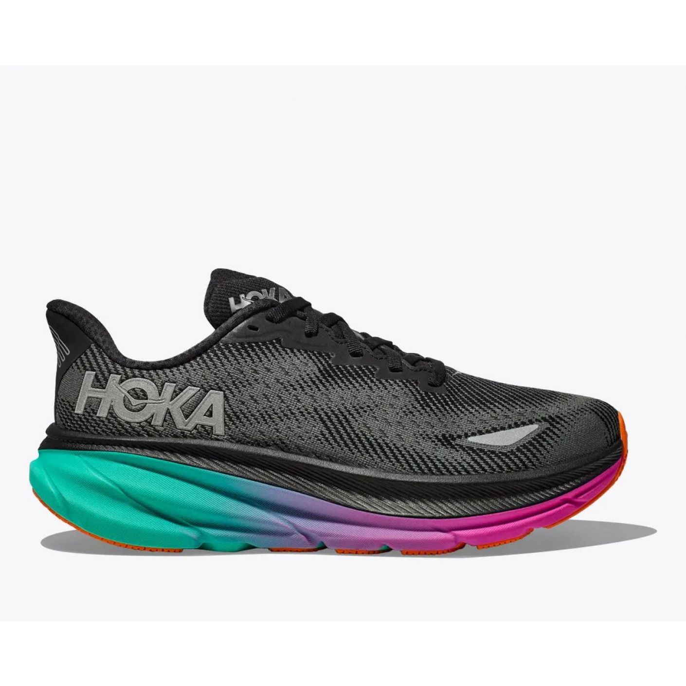 Hoka Clifton 9 GTX Black/Electric Acqua da Donna