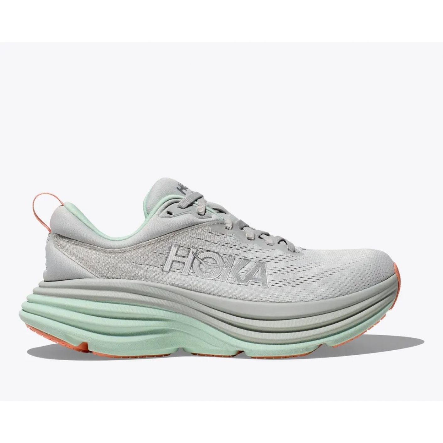 Hoka Bondi 8 Stardust/Aqua Breeze da Donna