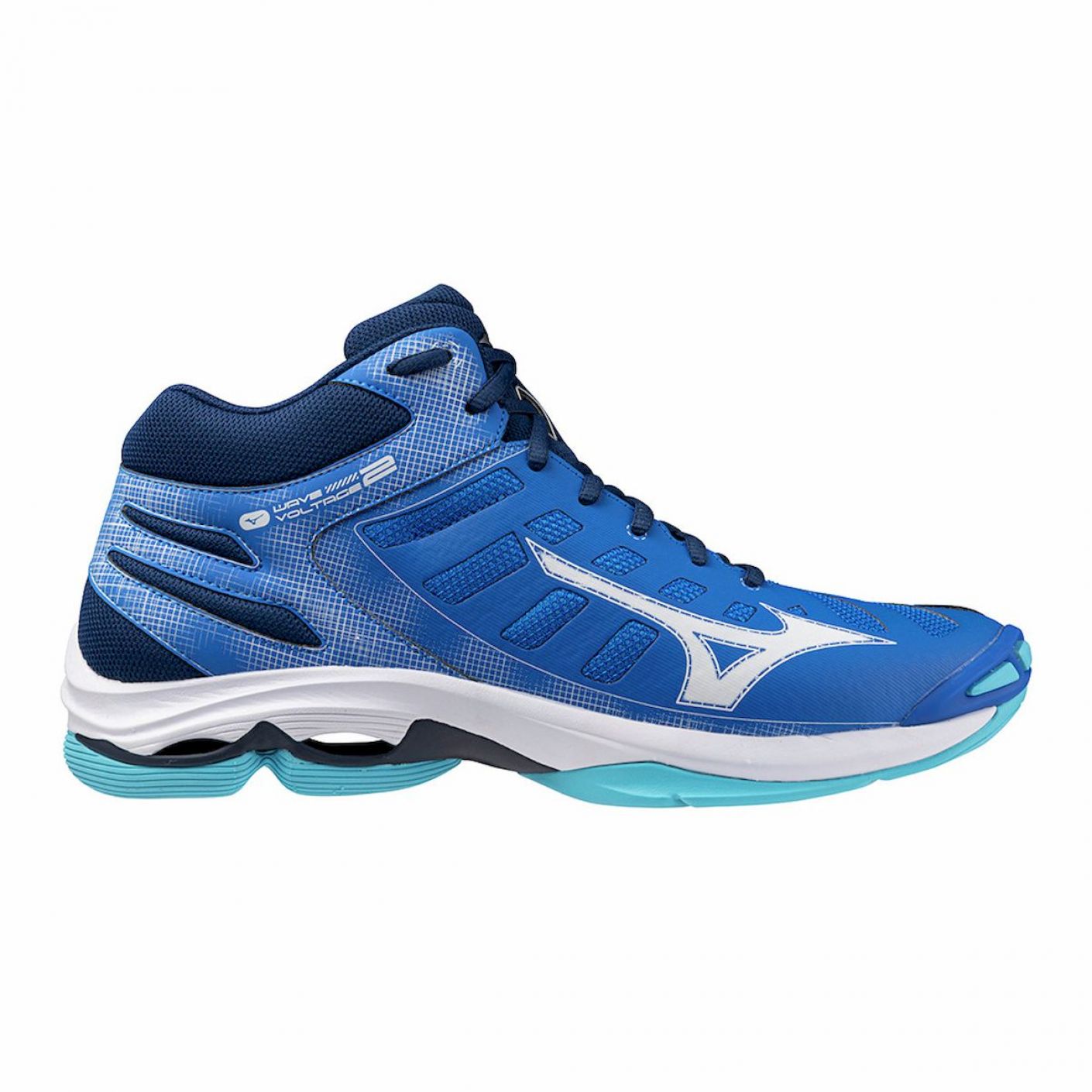 Mizuno Wave Voltage 2 Mid Blau Herren