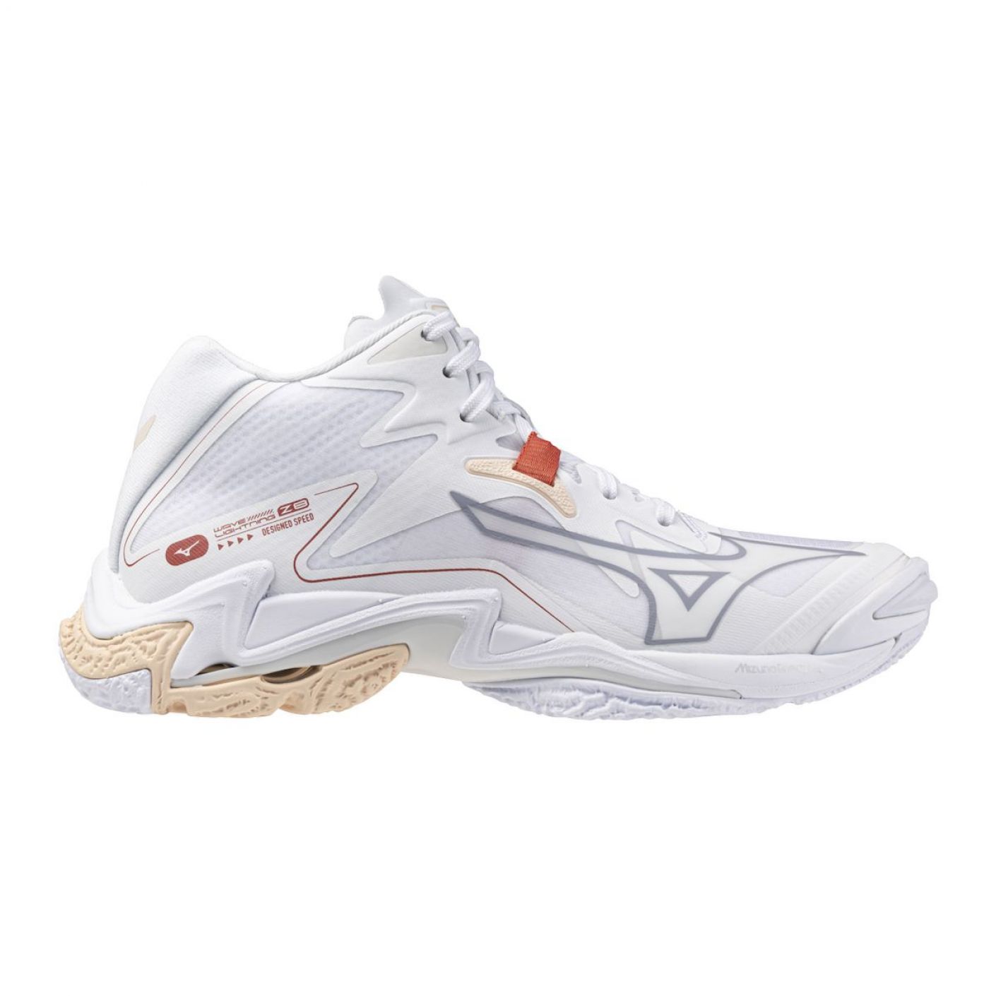 Mizuno Wave Lightning Z8 Mid White/Aleutian/CloudPink