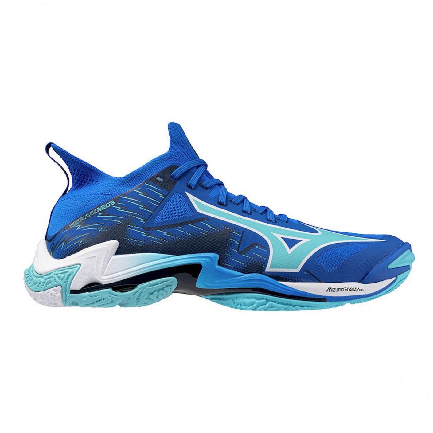 Blue mizuno volleyball shoes on sale