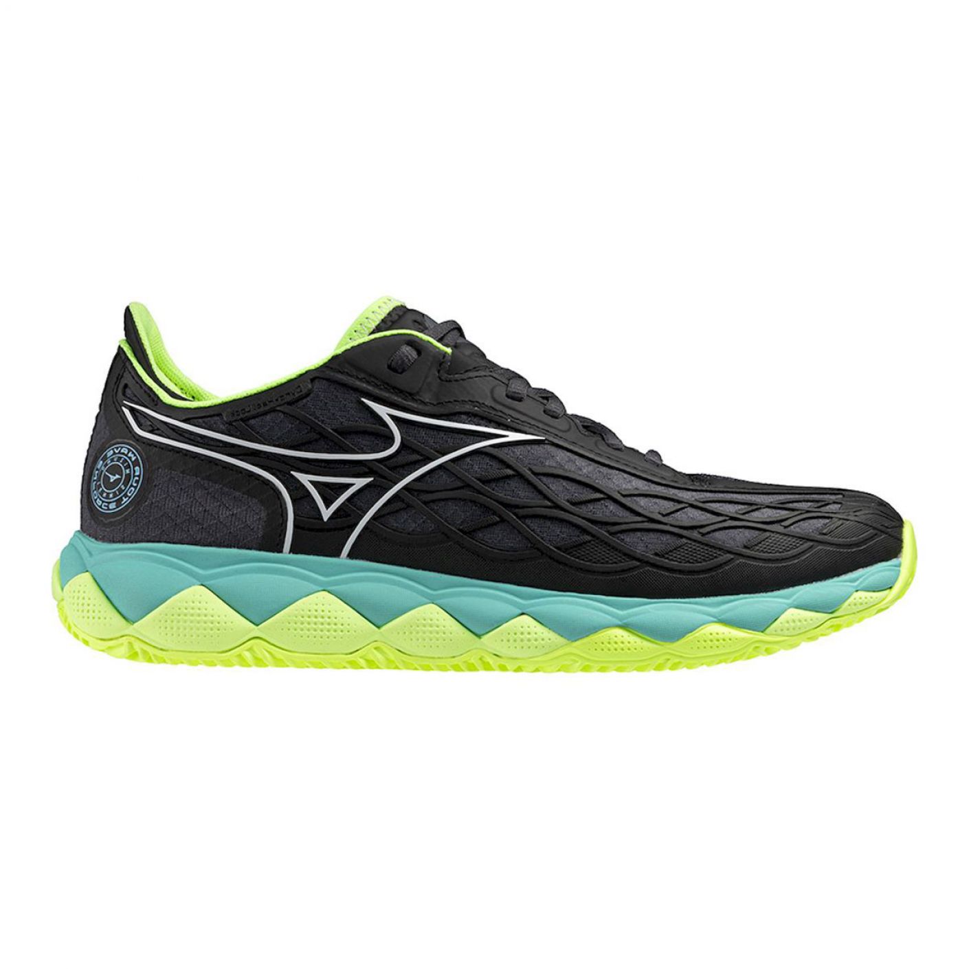 Mizuno Wave Enforce Tour Clay Black/Yellow da Uomo