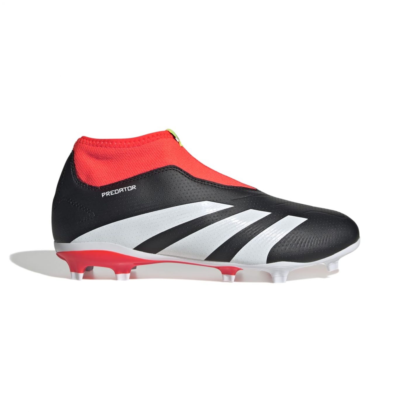 Adidas Predator League LaceLess FG Junior CBLACK/FTWWHT/SOLRED