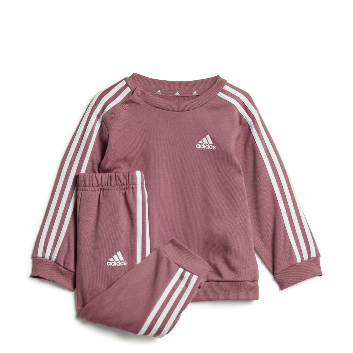 Adidas Infants Essentials 3-Stripes Jogger Set Precri/White