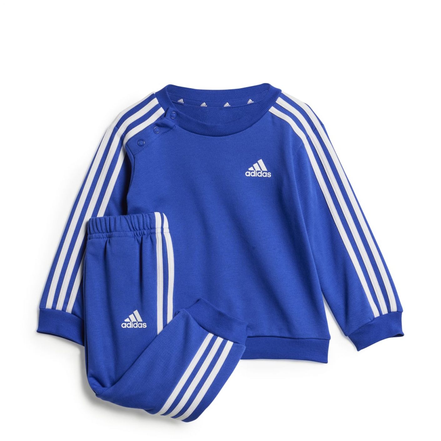 Adidas Infants Essentials 3-Stripes Jogger Set Selubl/White