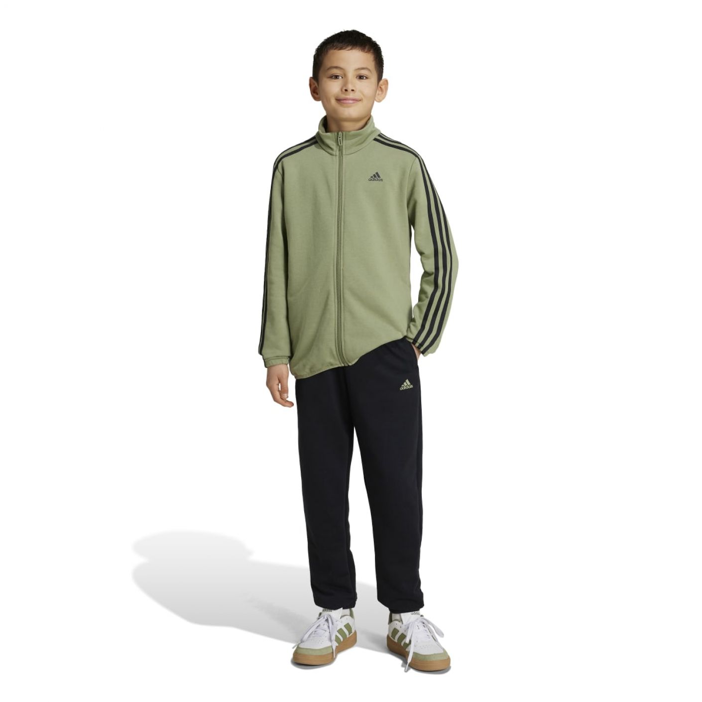 Adidas Adidas Boys Essentials French Terry Tracksuit Tengrn/Black da Bambino