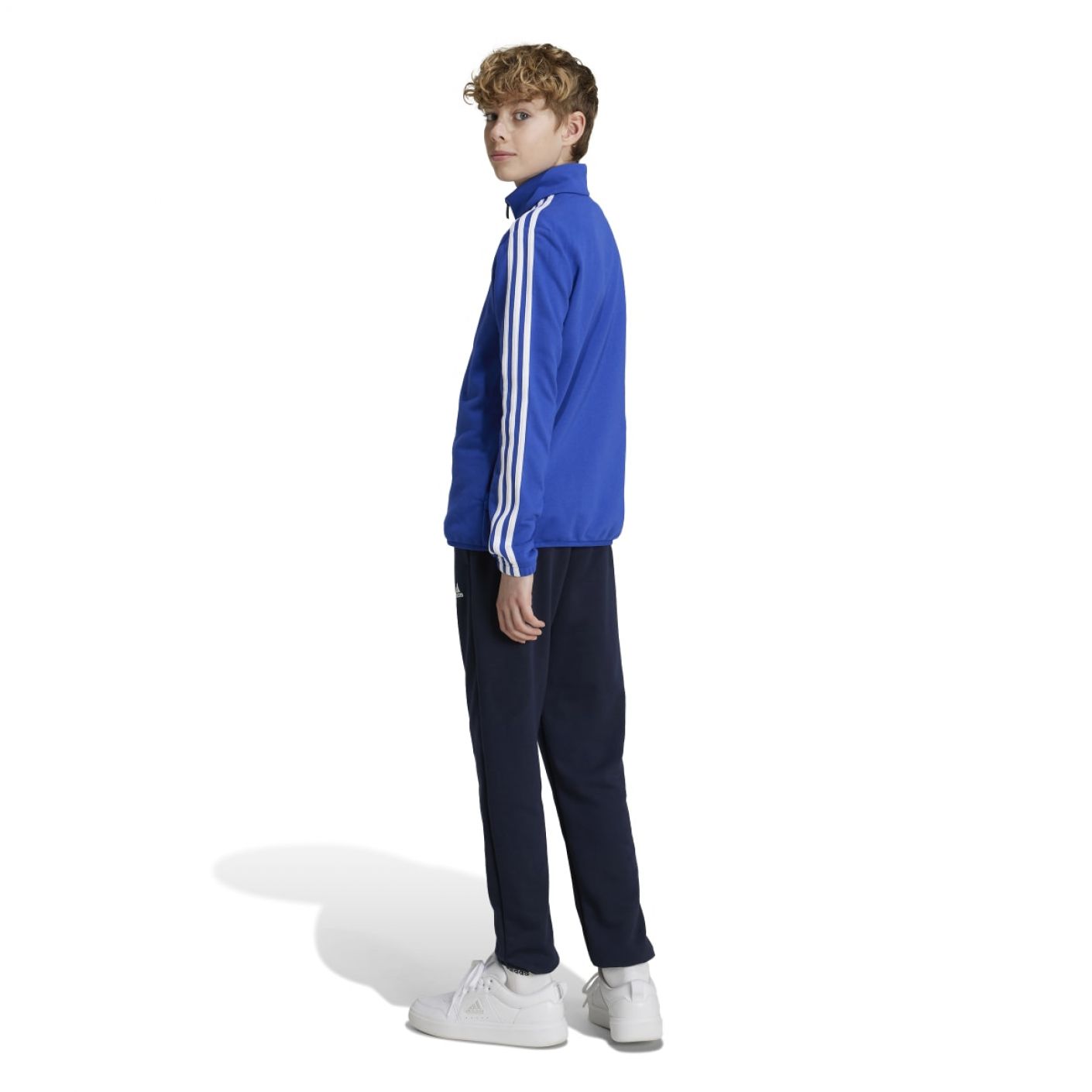 Adidas Adidas Boys Essentials French Terry Tracksuit Selubl/White da Bambino