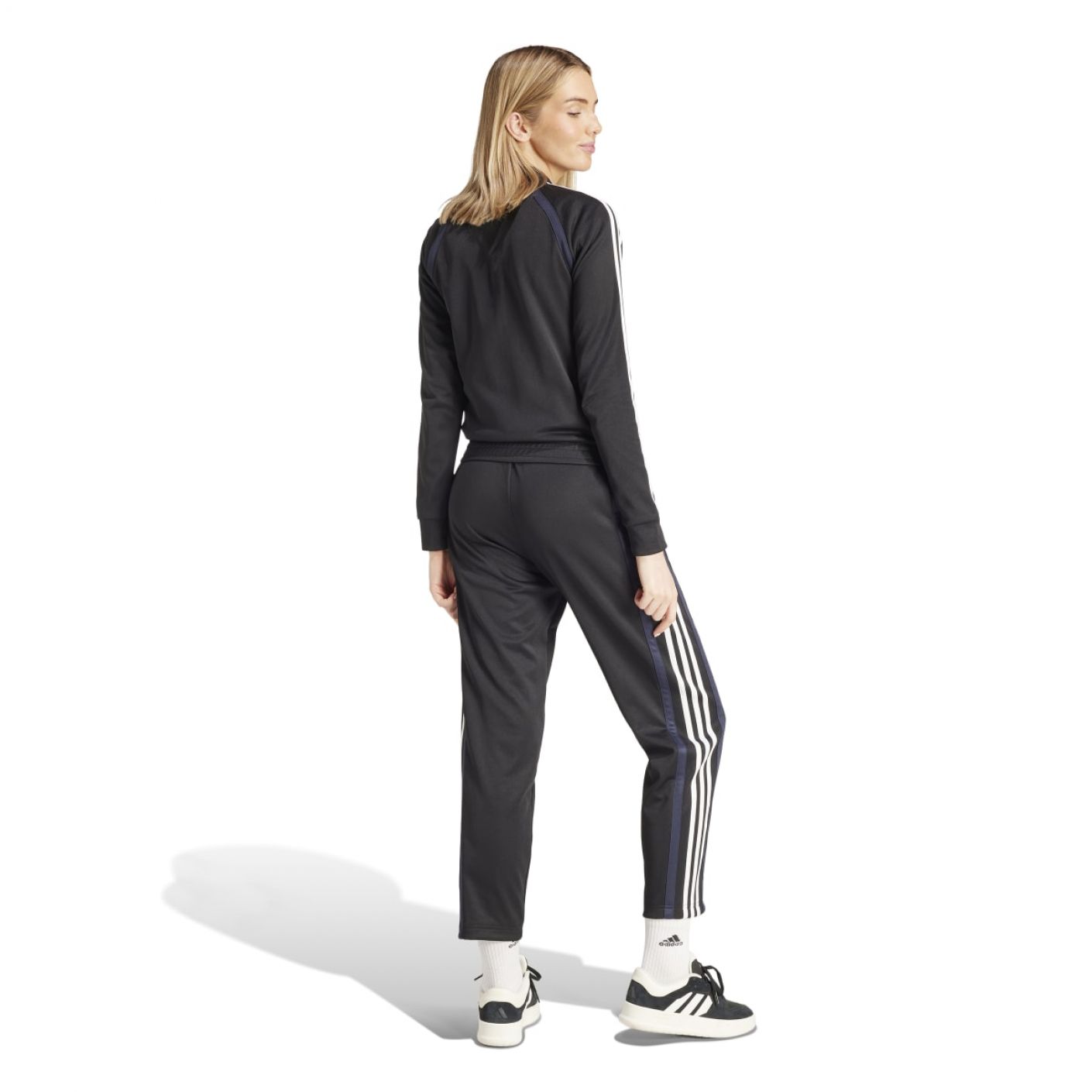 Adidas Teamsport Tracksuit Black/White da Donna