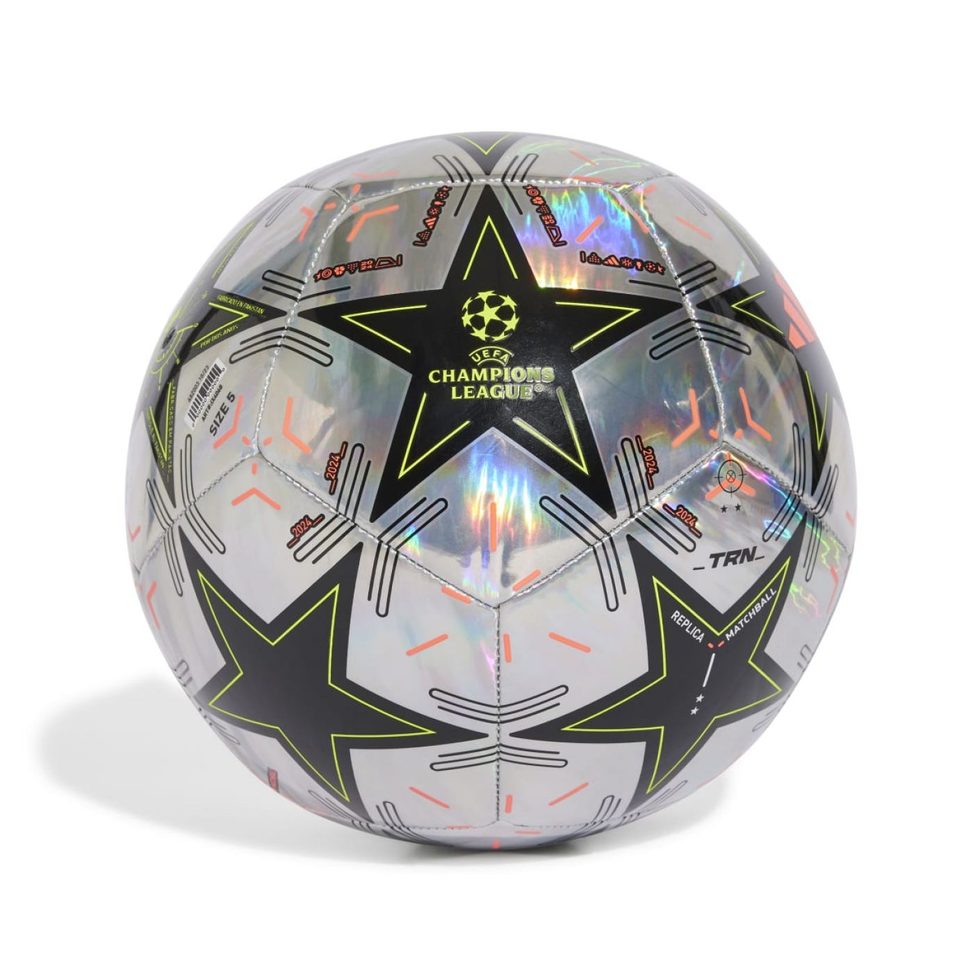 Adidas Uefa Champions League Training Foil Ball Multco/Black/Plamet/Tmsoy