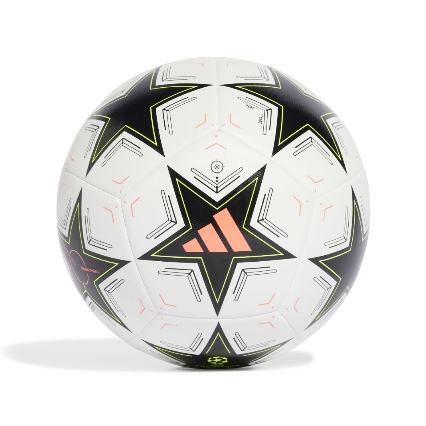 Adidas Uefa Champions League Training Ball White/Black/Plamet/Tmsoye