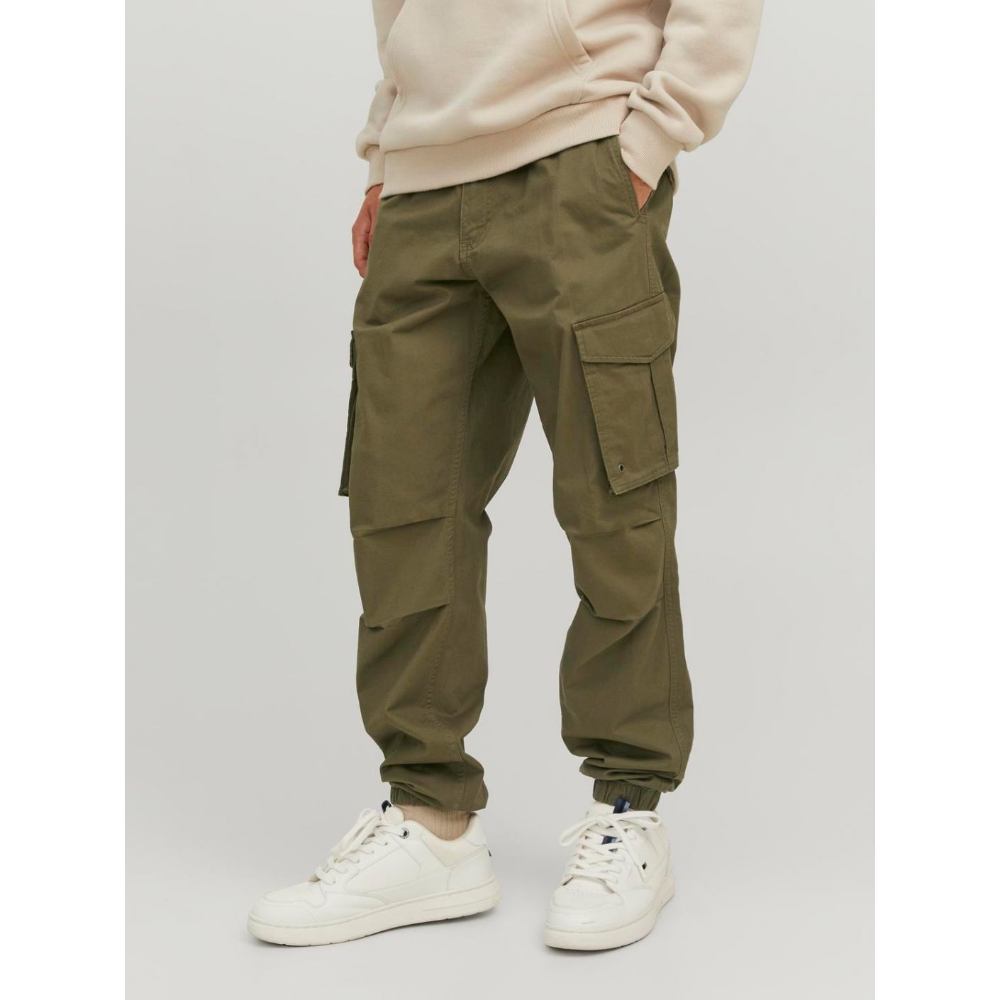 Jack & Jones Pantalone Cargo Relaxed Fit Olive Night da Uomo