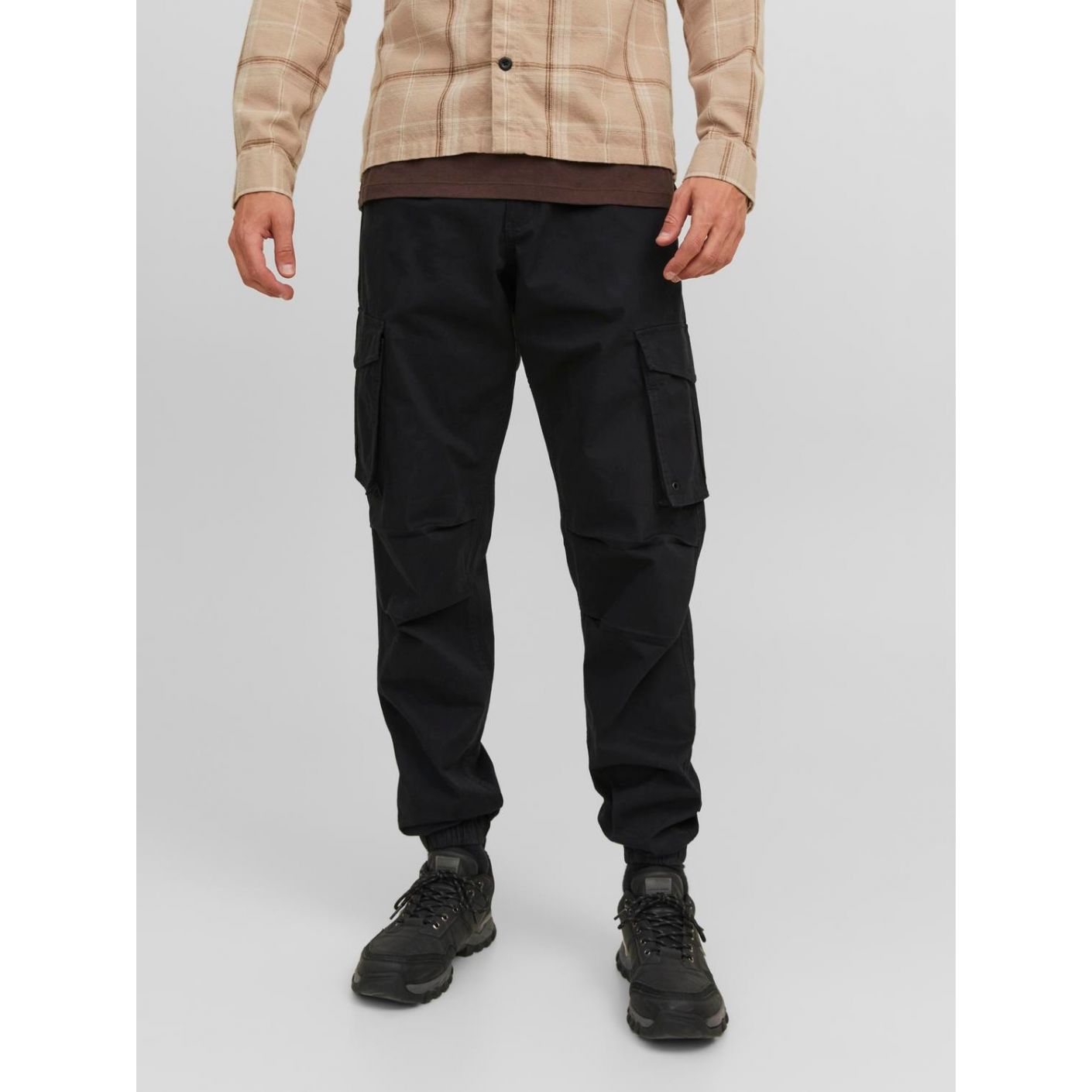 Jack & Jones Pantalone Cargo Relaxed Fit Black da Uomo