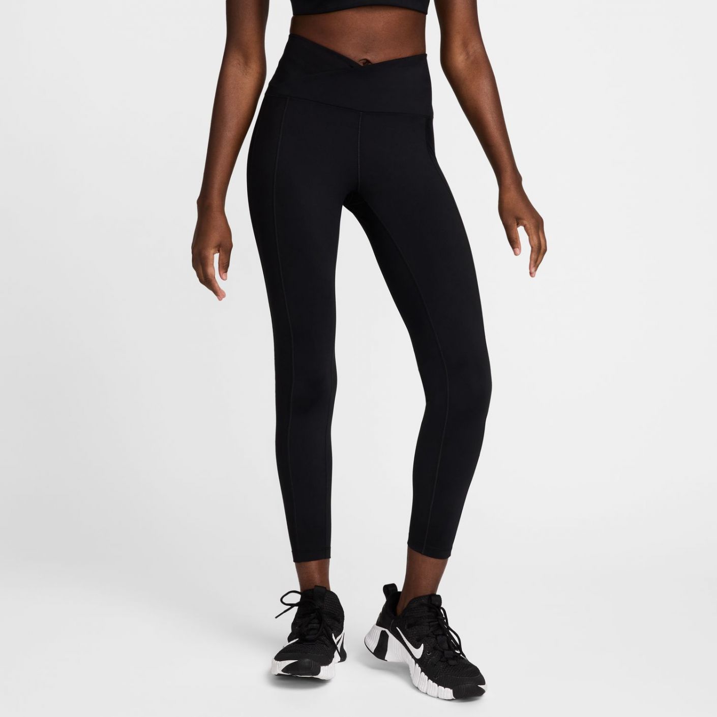 Nike One Wrap Leggings A 7/8 A Vita Alta  Donna Black/Cool Grey